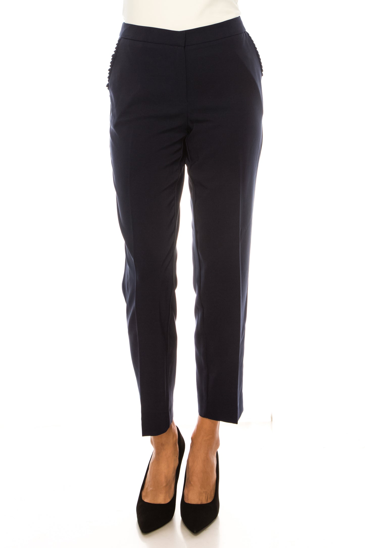 Zac & Rachel Pleated Pocket Slim Ankle Pants