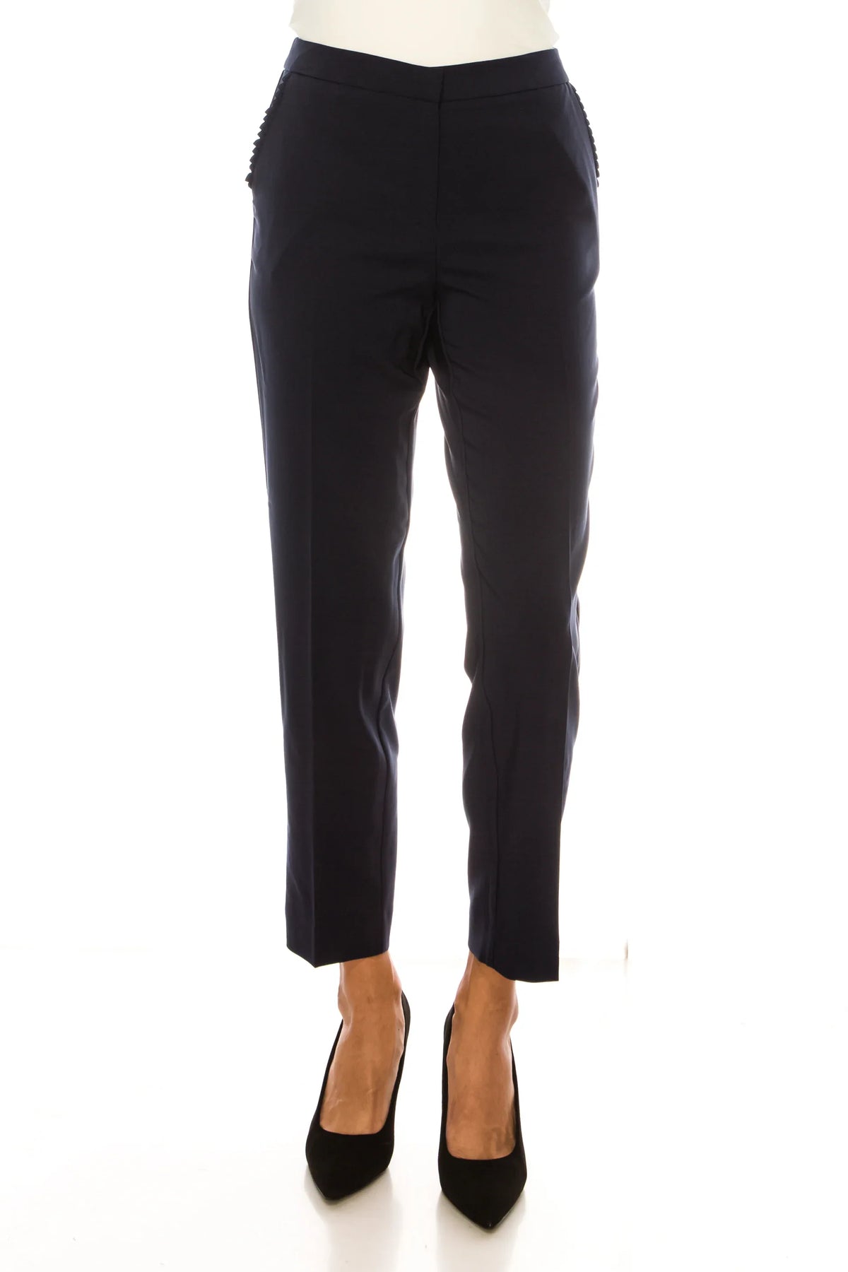 Zac & Rachel Pleated Pocket Slim Ankle Pants