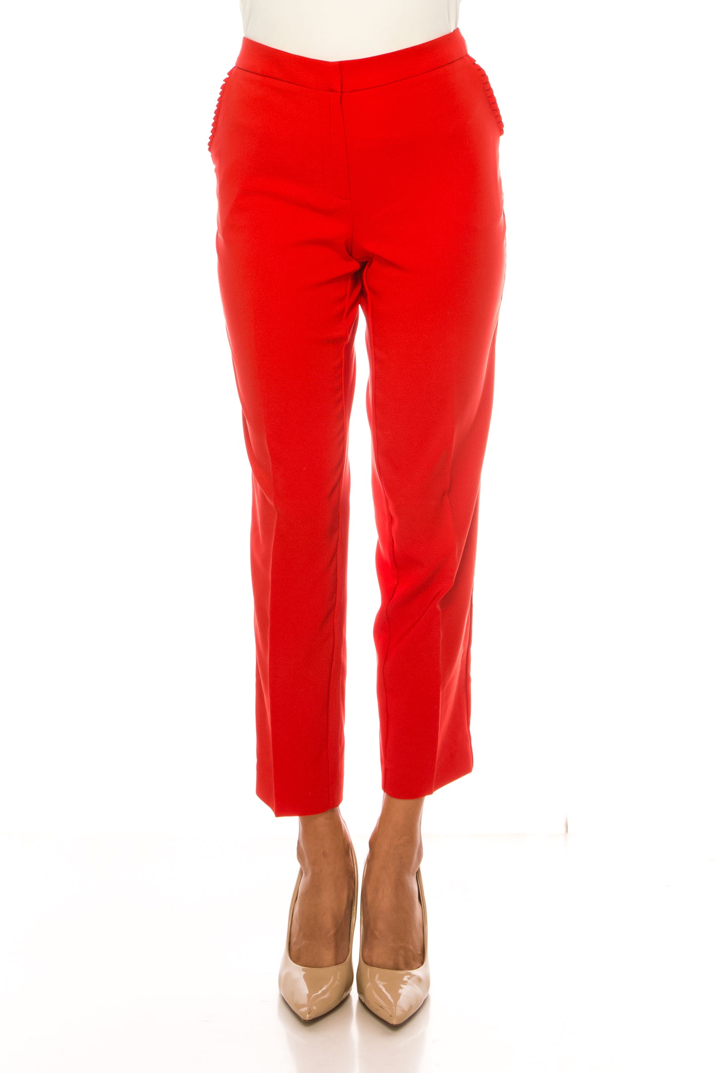 Zac & Rachel Pleated Pocket Slim Ankle Pants