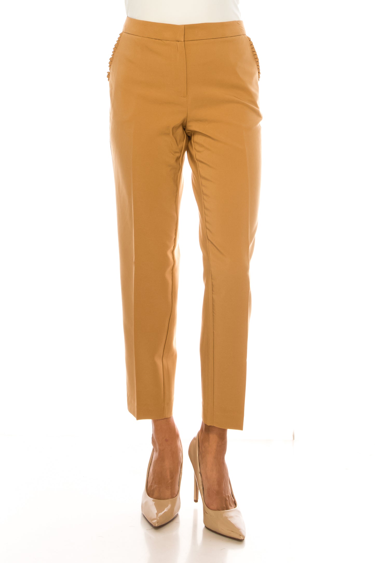 Zac & Rachel Pleated Pocket Slim Ankle Pants