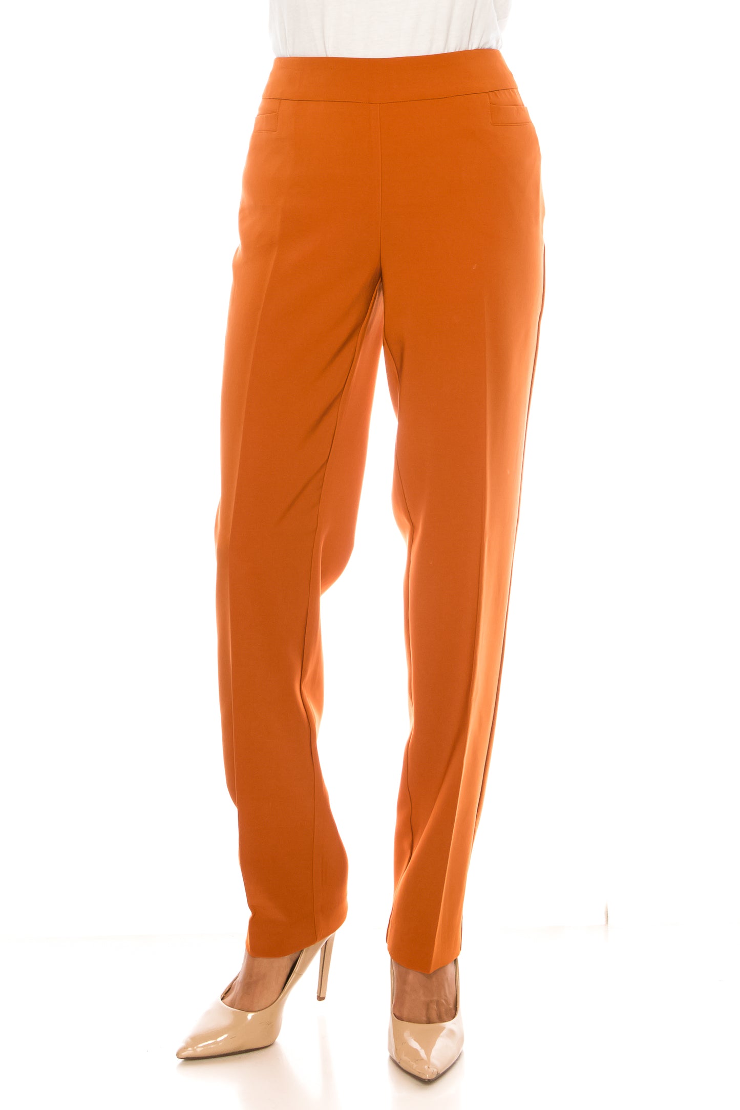 Zac & Rachel Straight Leg Pull-On Pants