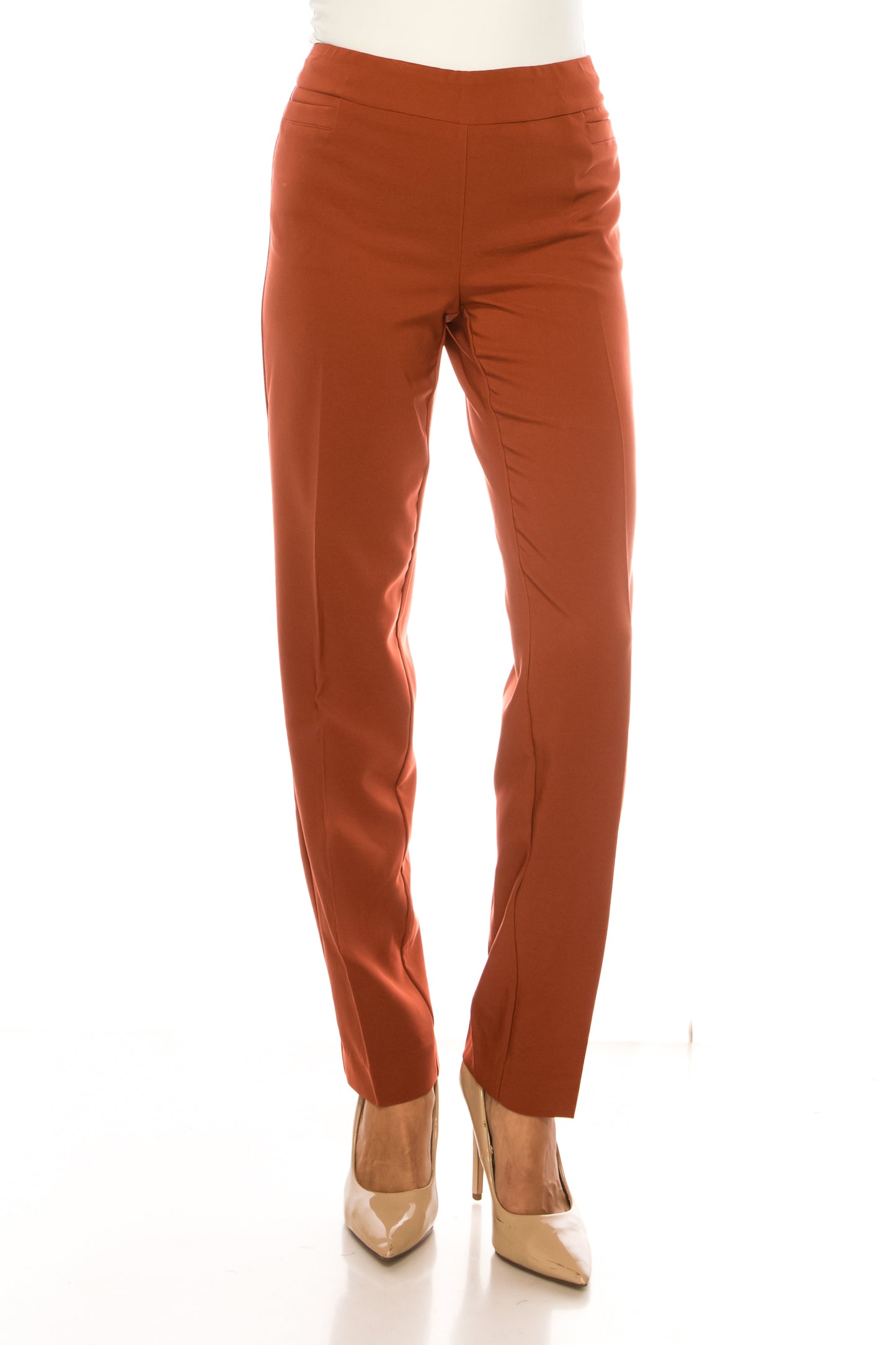 Zac & Rachel Straight Leg Pull-On Pants