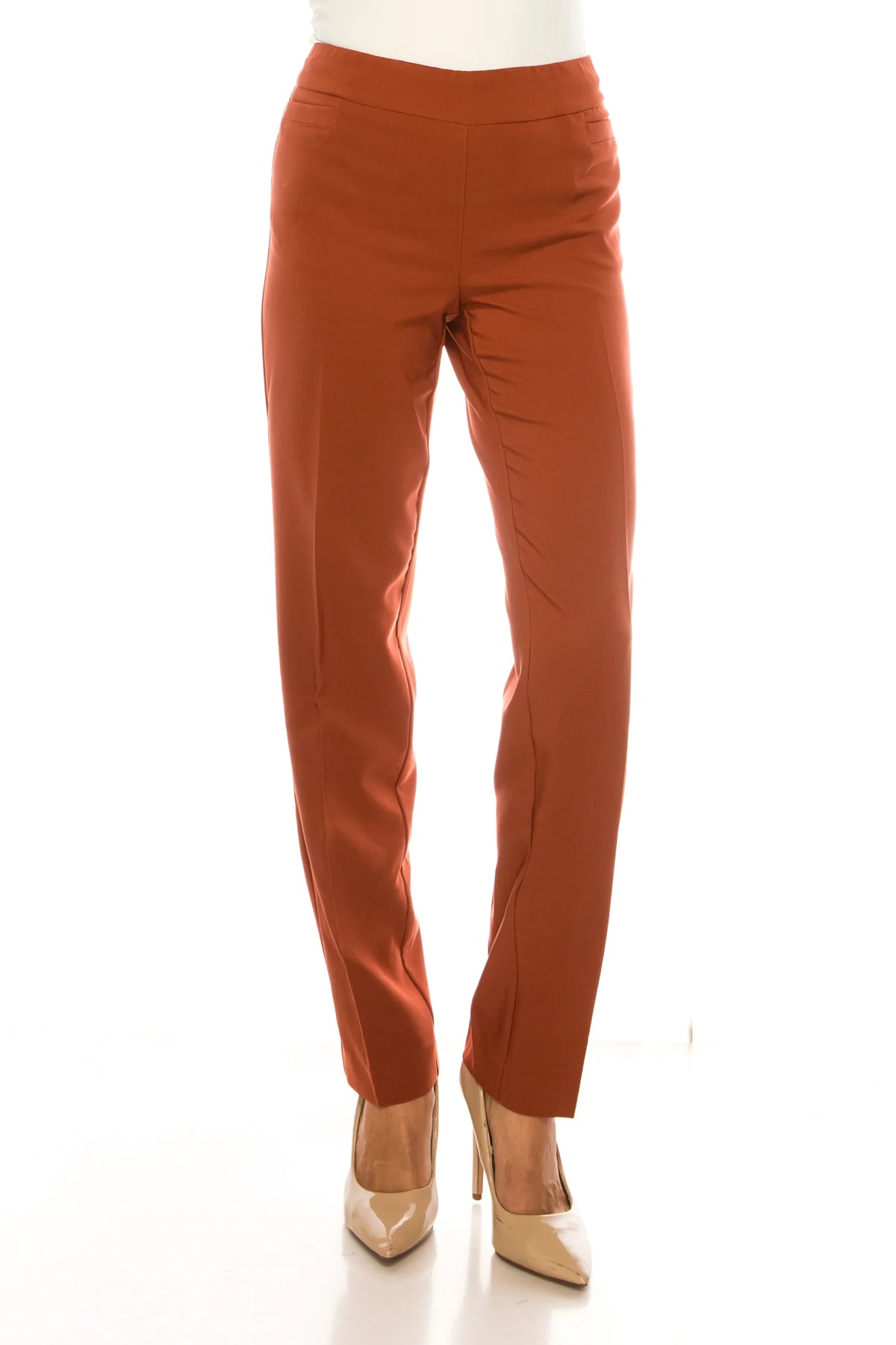 Zac & Rachel Straight Leg Pull-On Pants
