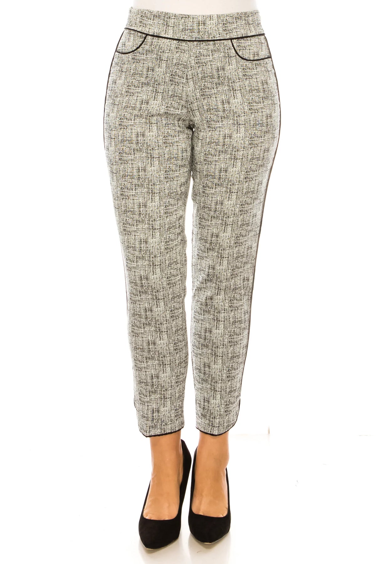 Zac & Rachel Trim Detail Slim Leg Pull-On Pants