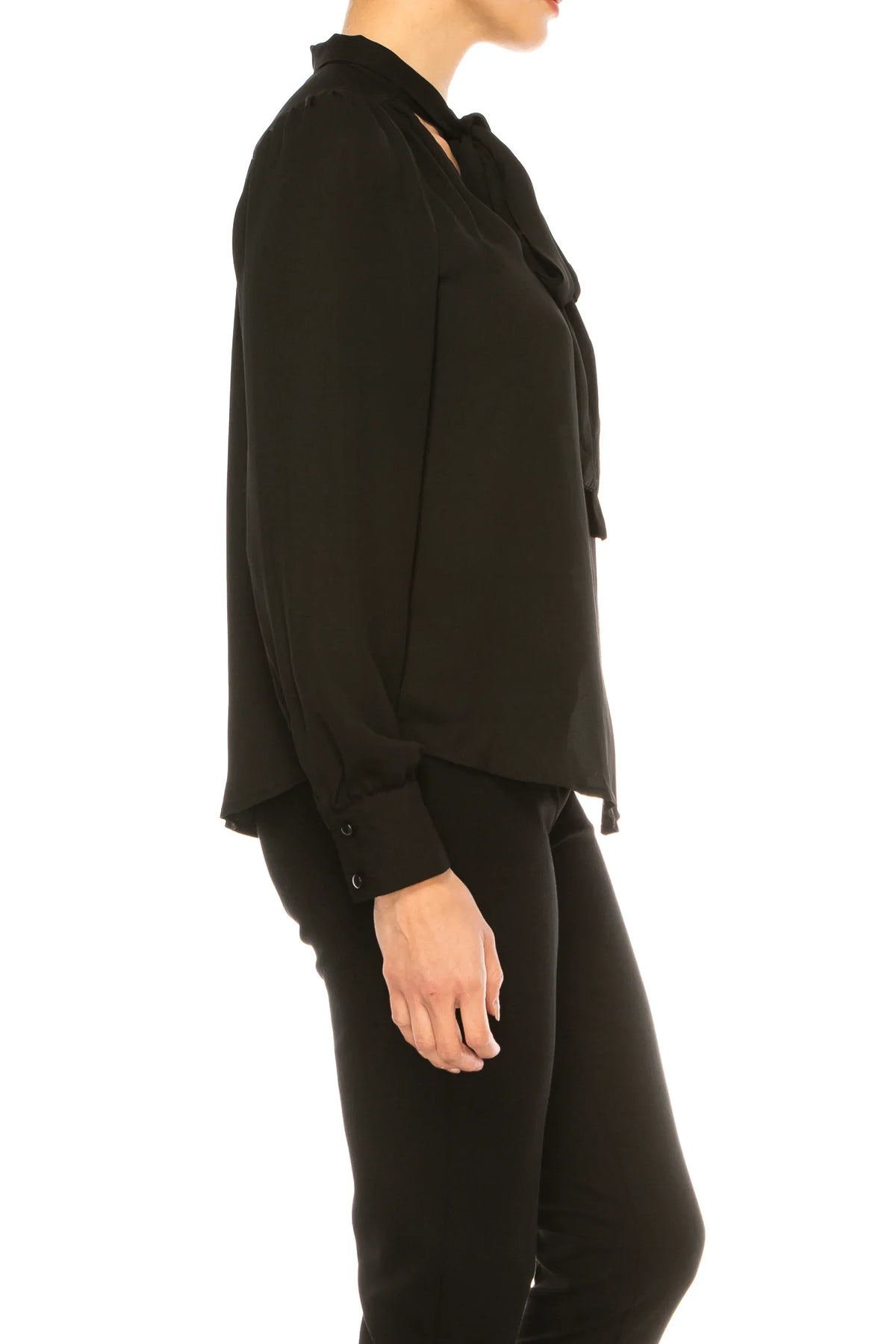 Zac & Rachel Long Sleeve Neck Bow Blouse