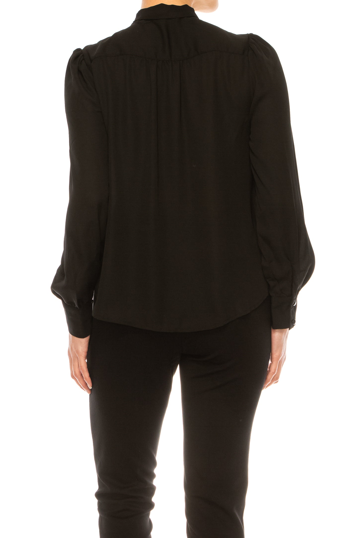 Zac & Rachel Long Sleeve Neck Bow Blouse