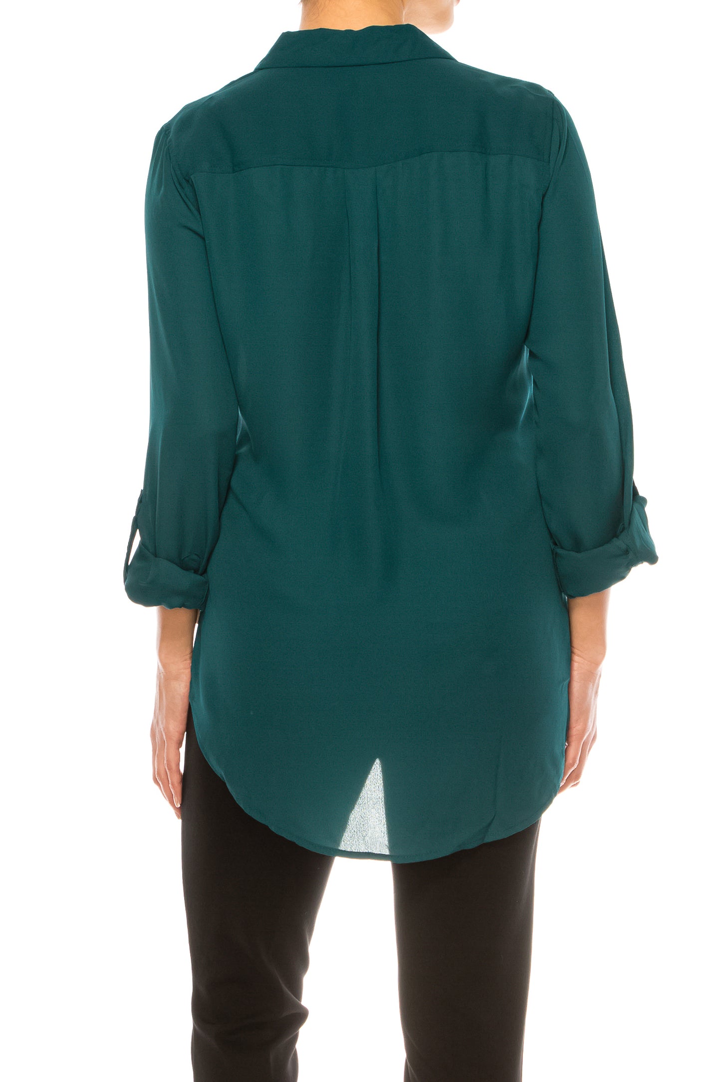 Zac & Rachel Button-Down 3/4 Sleeve Top