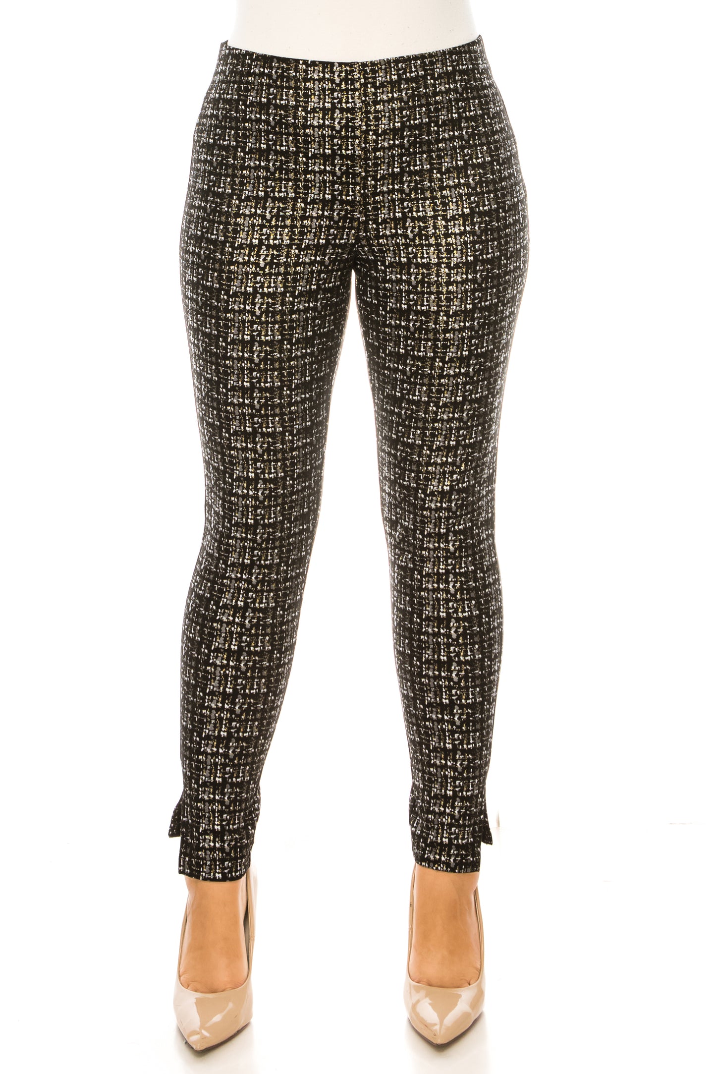 Zac & Rachel Printed Elastic Waist Leggings