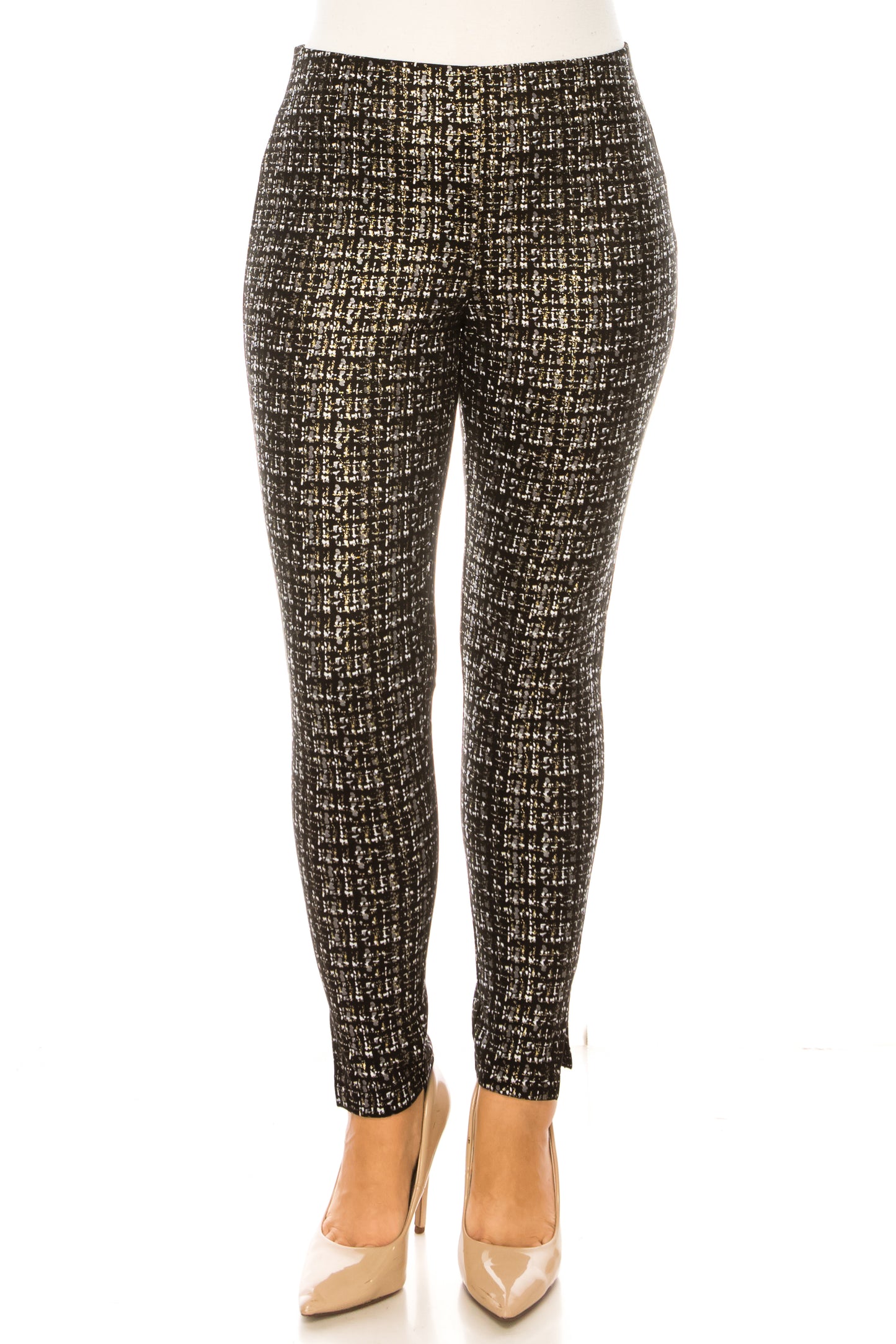 Zac & Rachel Printed Elastic Waist Leggings