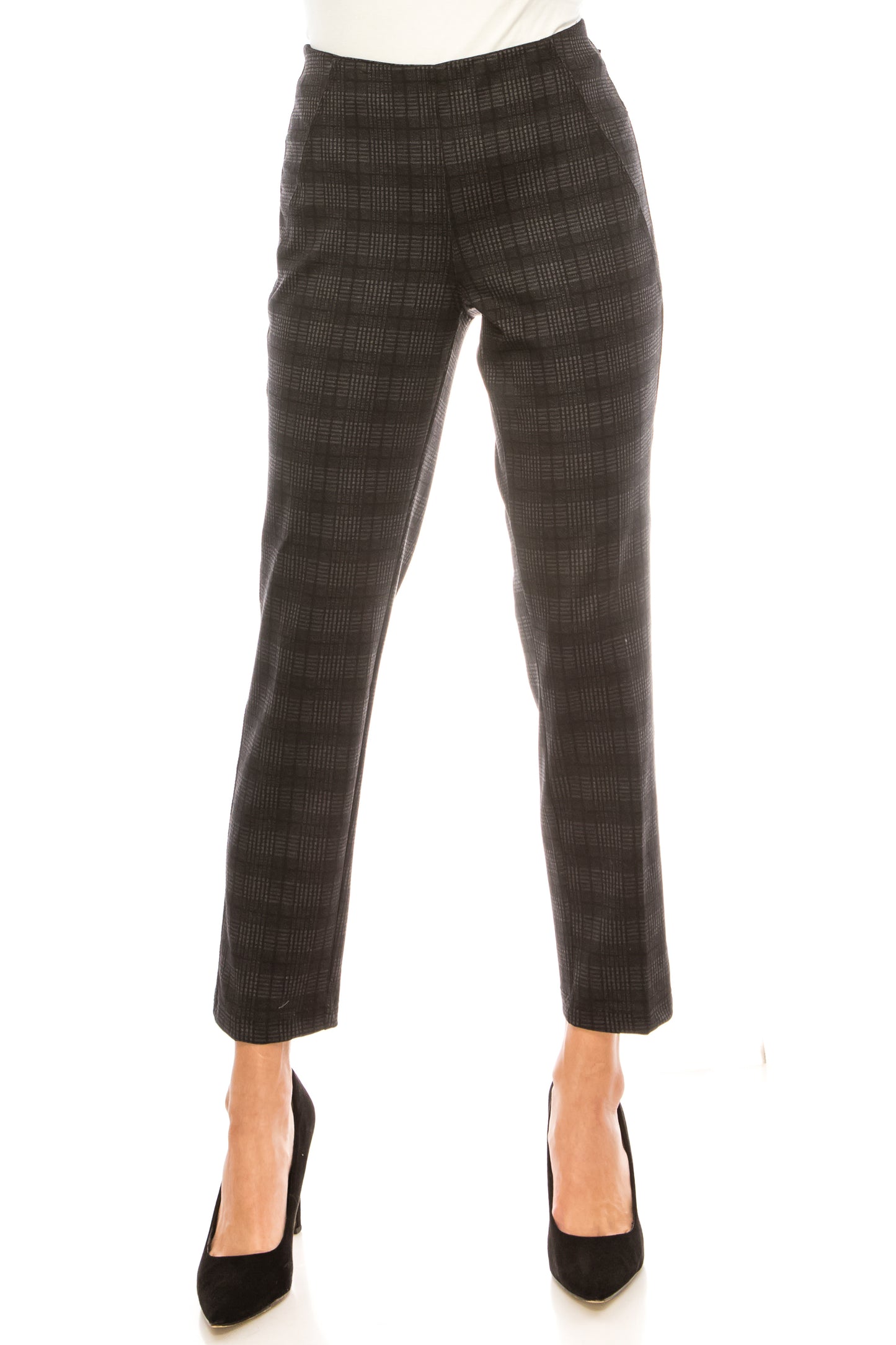 Zac & Rachel Plaid Slim Ankle Leggings