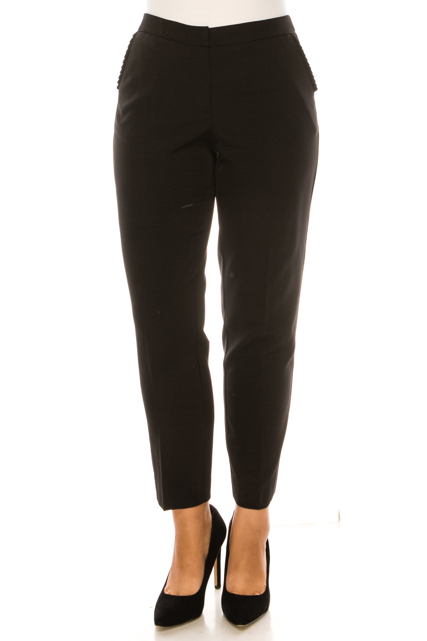 Zac & Rachel Pleated Pocket Slim Ankle Pants
