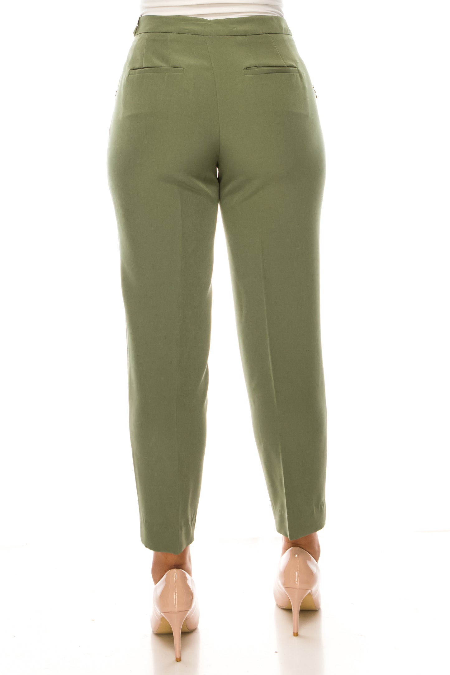 Zac & Rachel Pleated Pocket Slim Ankle Pants