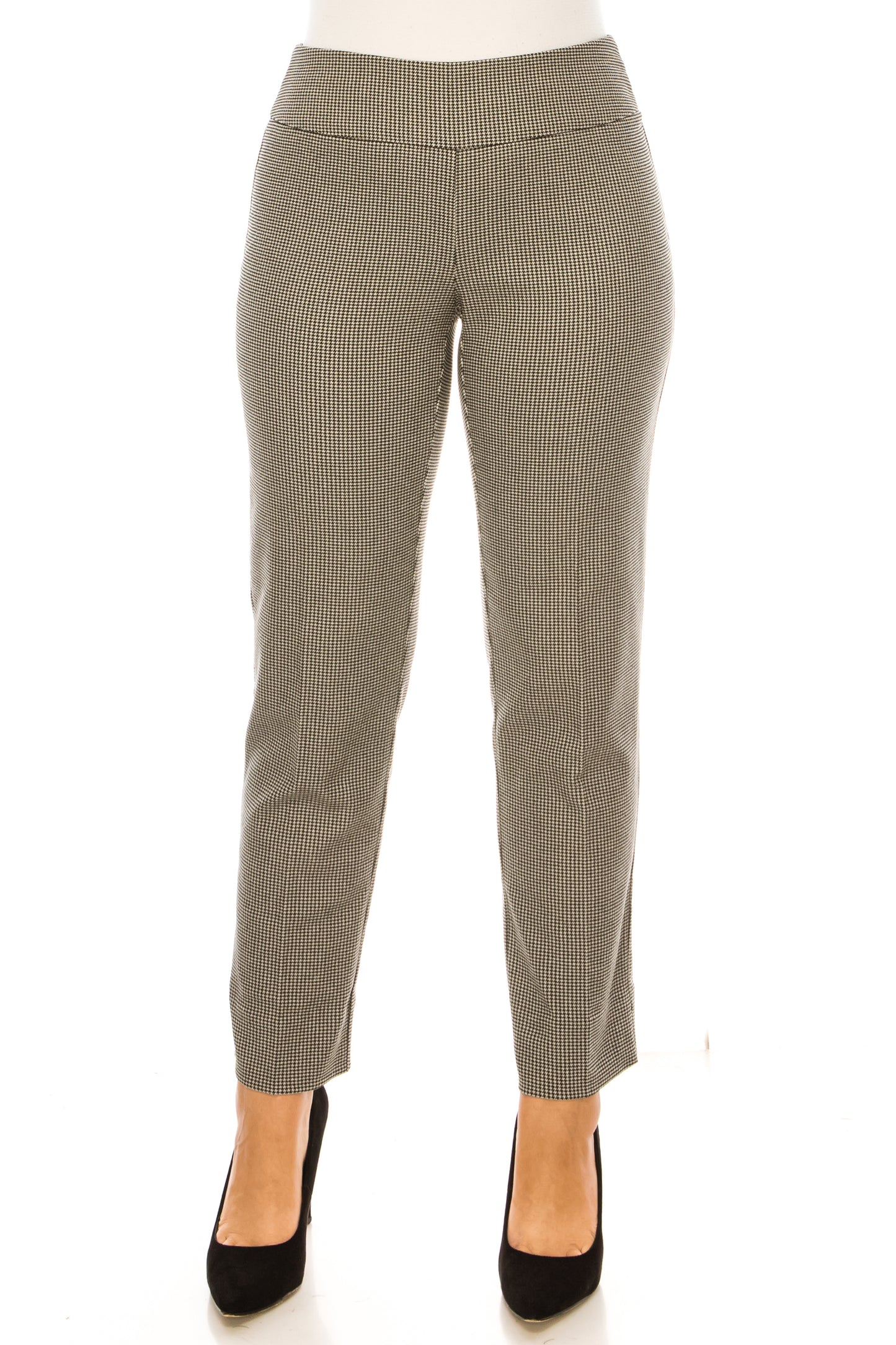 Zac & Rachel Houndstooth Print Pull-On Pants