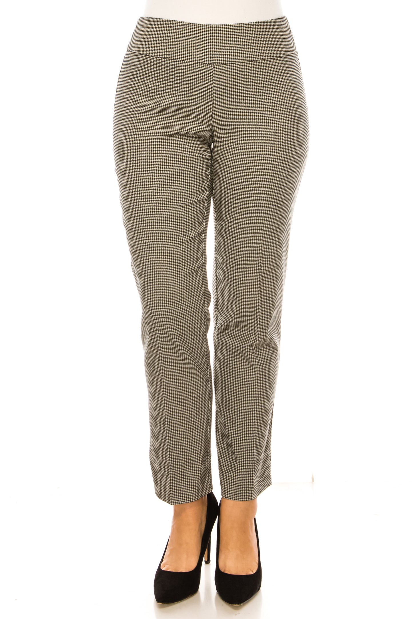 Zac & Rachel Houndstooth Print Pull-On Pants