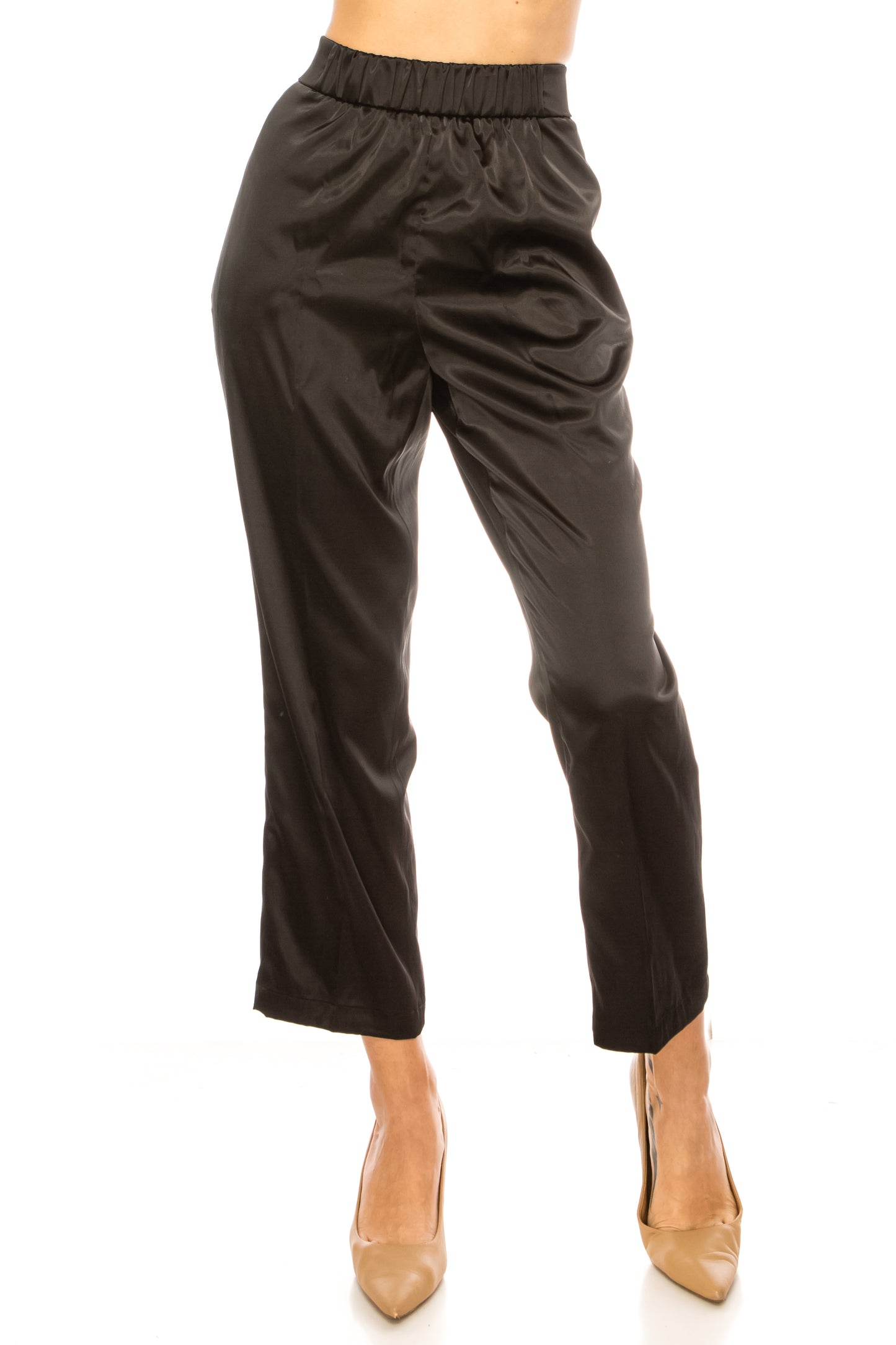 Zac & Rachel Elastic Waist Capri Dress Pants