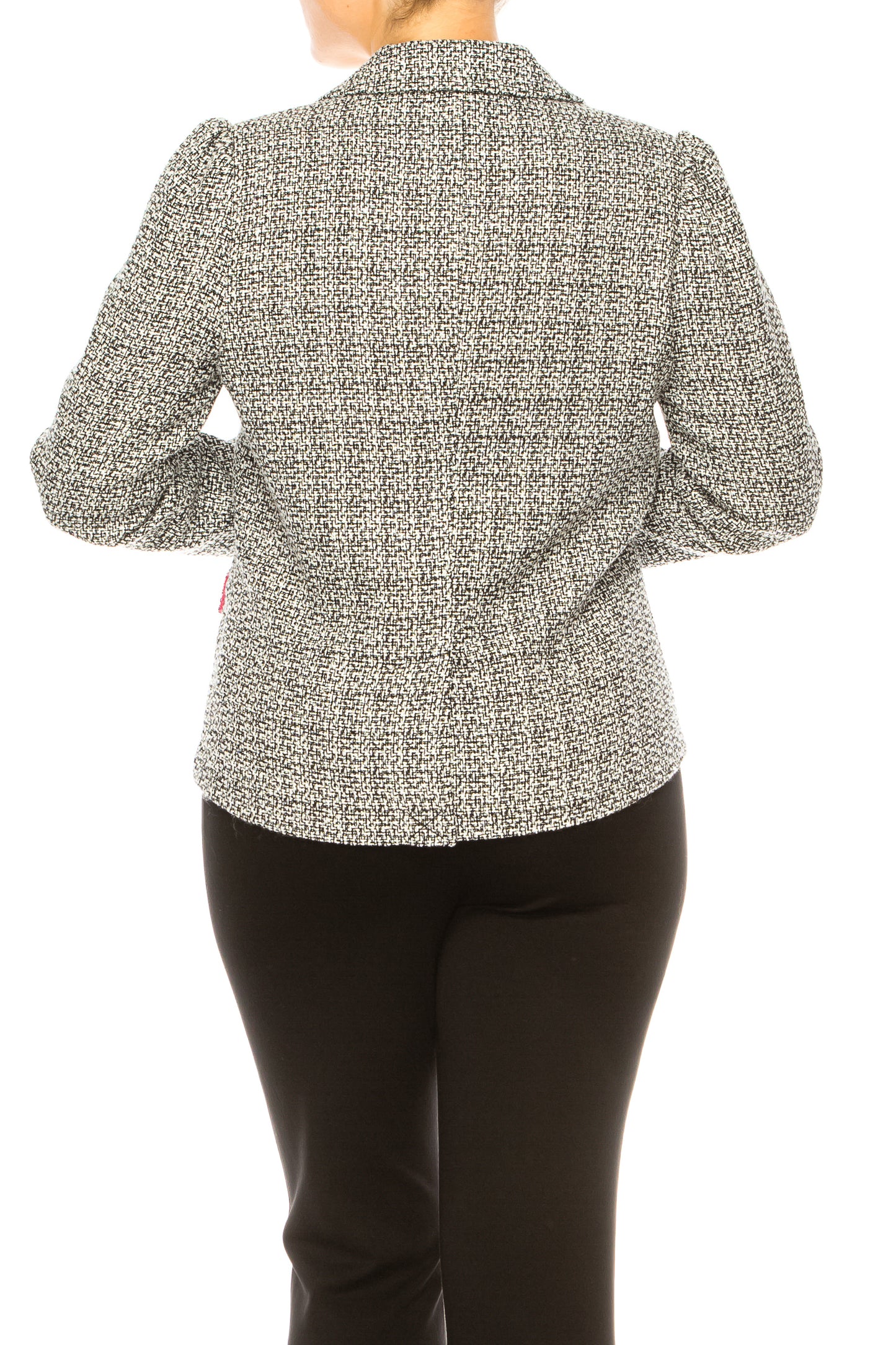 Zac & Rachel Single-Button Tweed Blazer Jacket