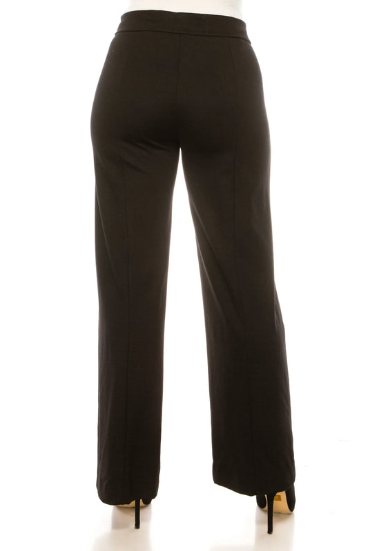 Zac & Rachel Sailor Button Wide Leg Dress Pants