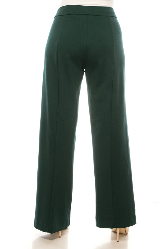 Zac & Rachel Sailor Button Wide Leg Dress Pants