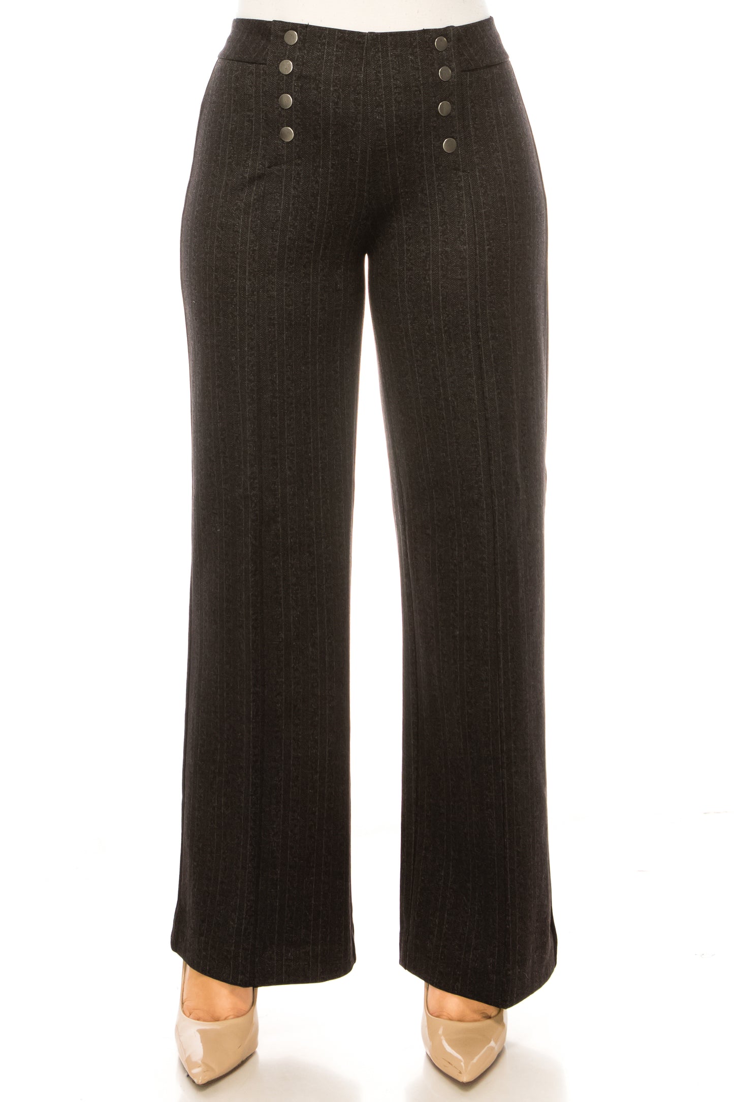 Zac & Rachel Wide Leg Sailor Button Pants