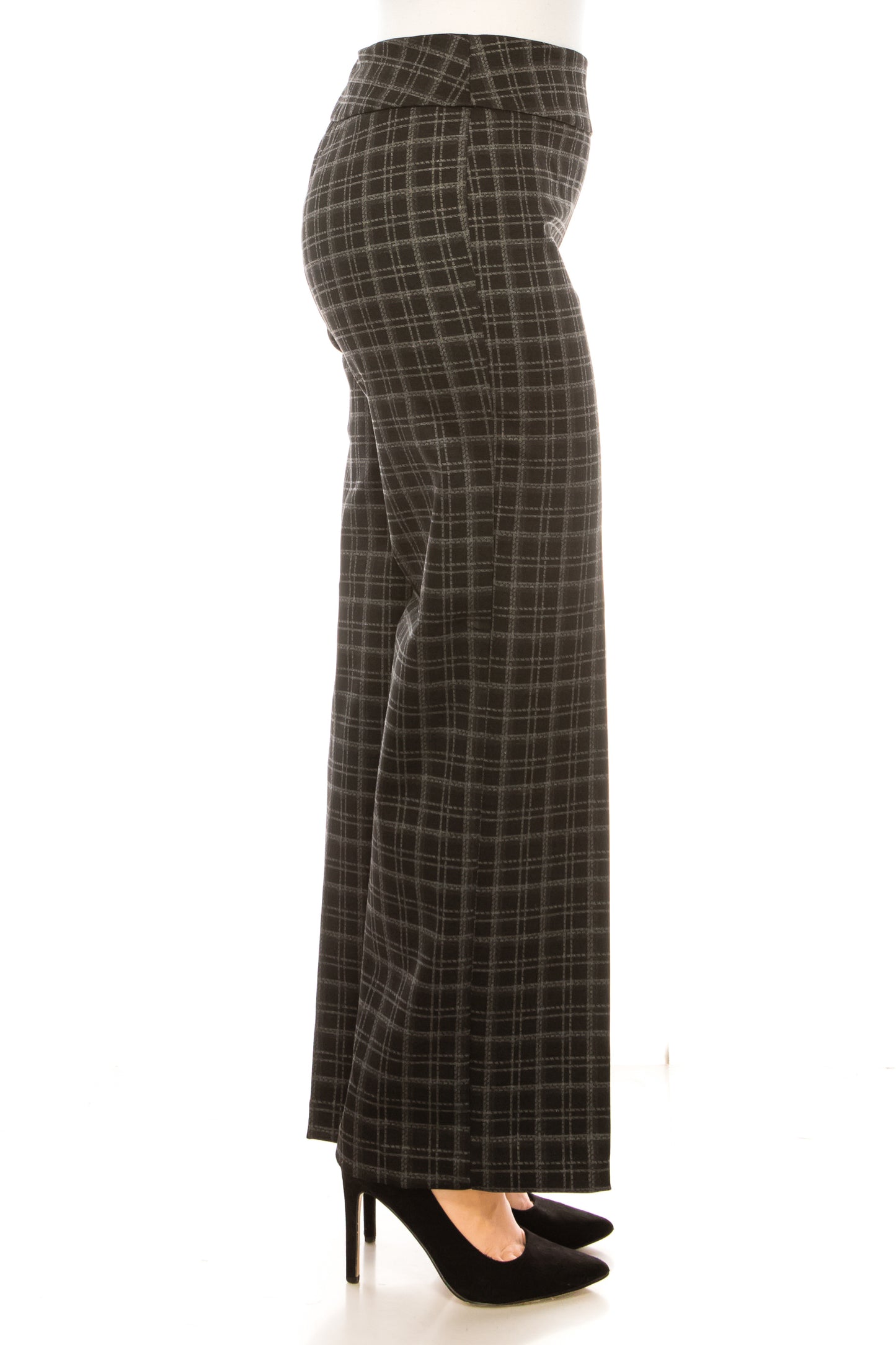 Zac & Rachel Wide Leg Elastic Waist Printed Pants