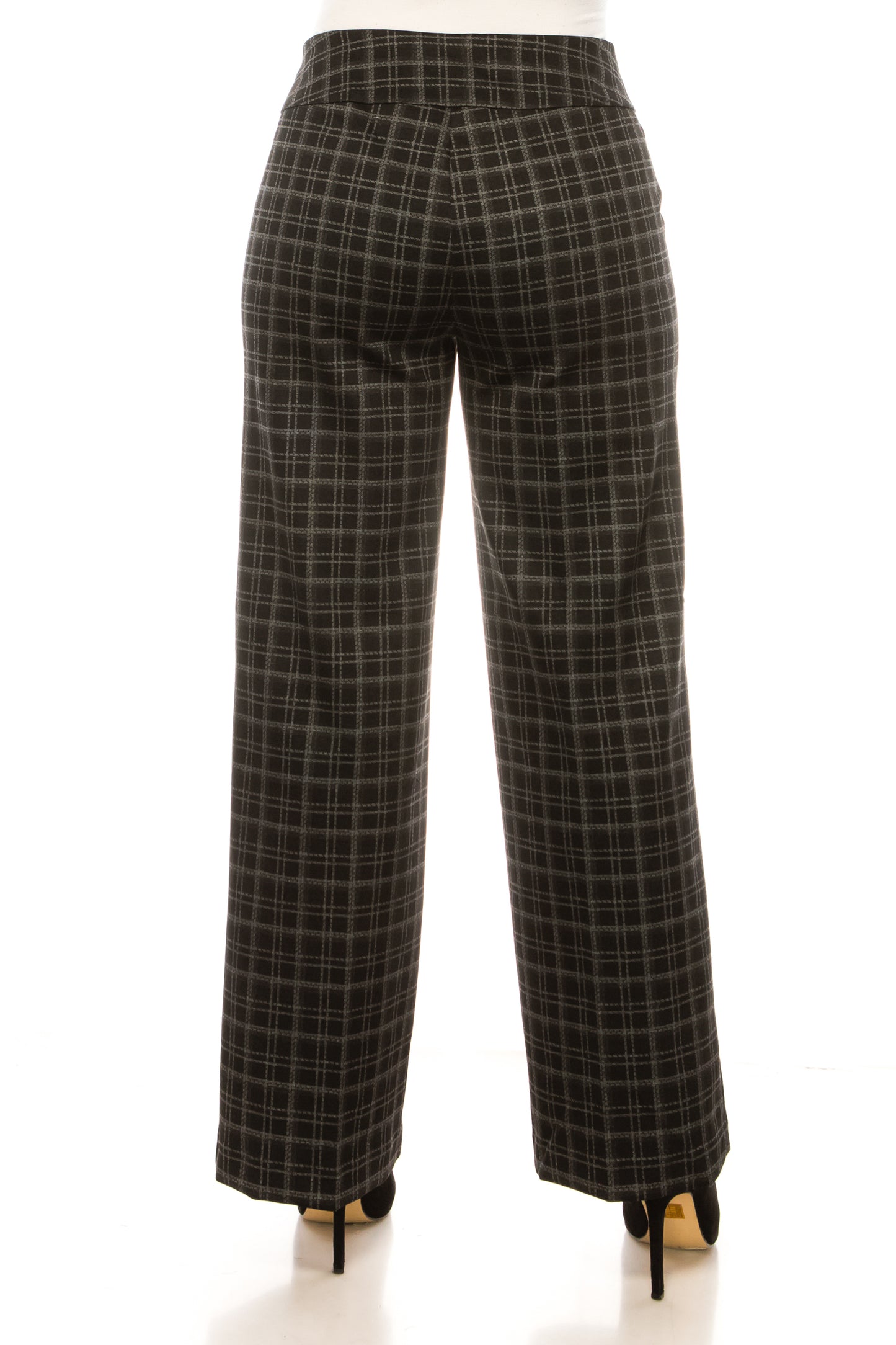 Zac & Rachel Wide Leg Elastic Waist Printed Pants