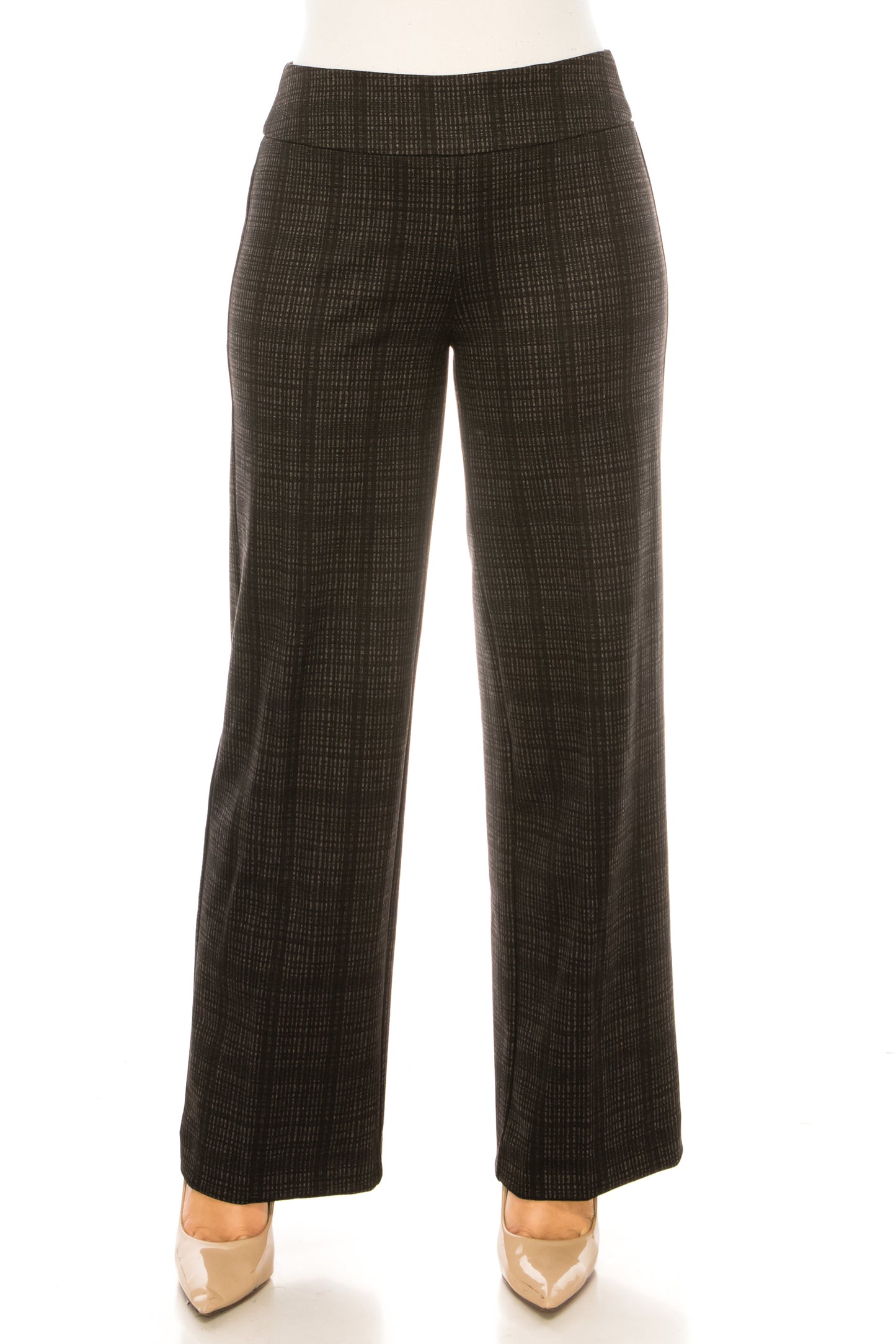 Zac & Rachel Wide Leg Elastic Waist Printed Pants