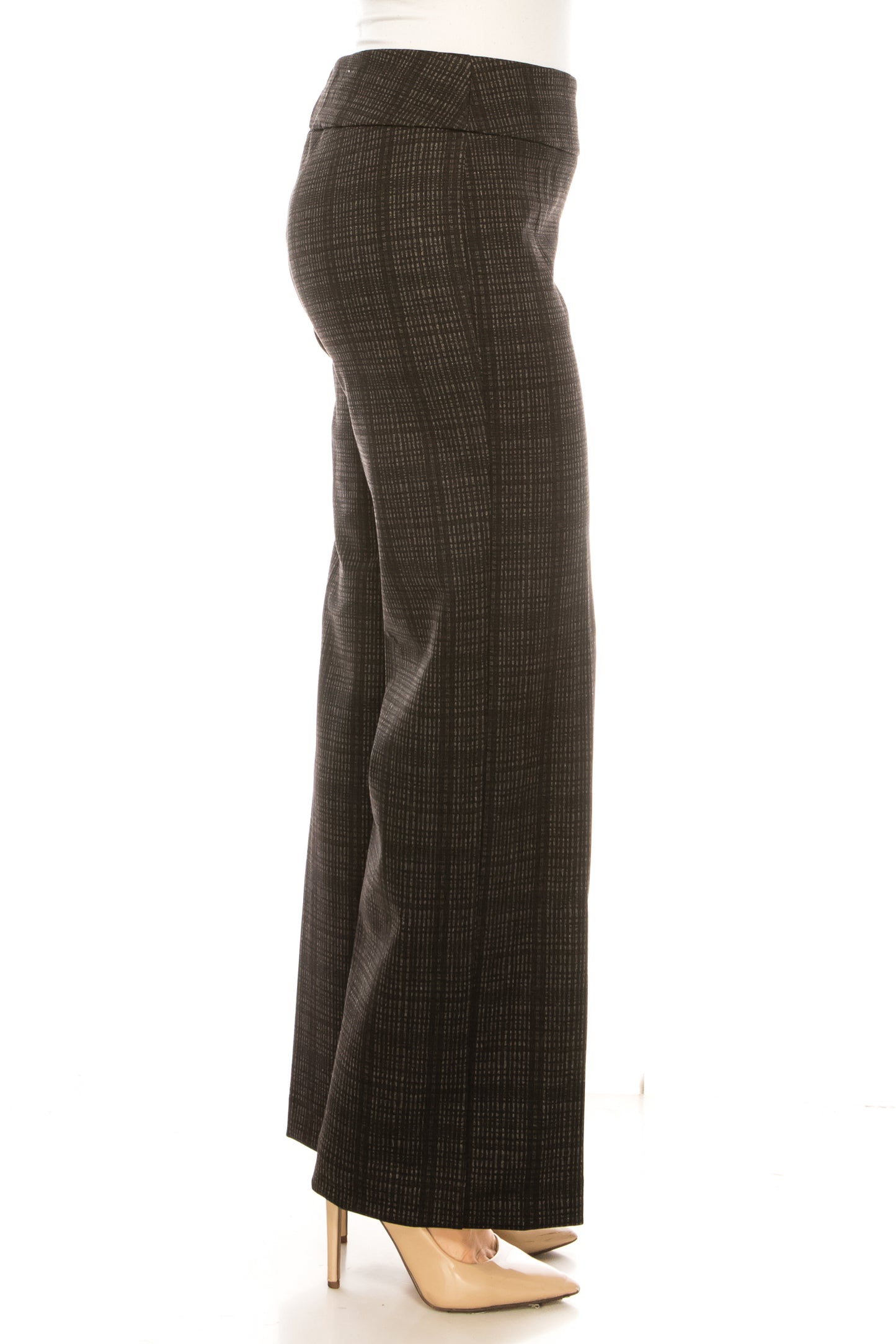 Zac & Rachel Wide Leg Elastic Waist Printed Pants