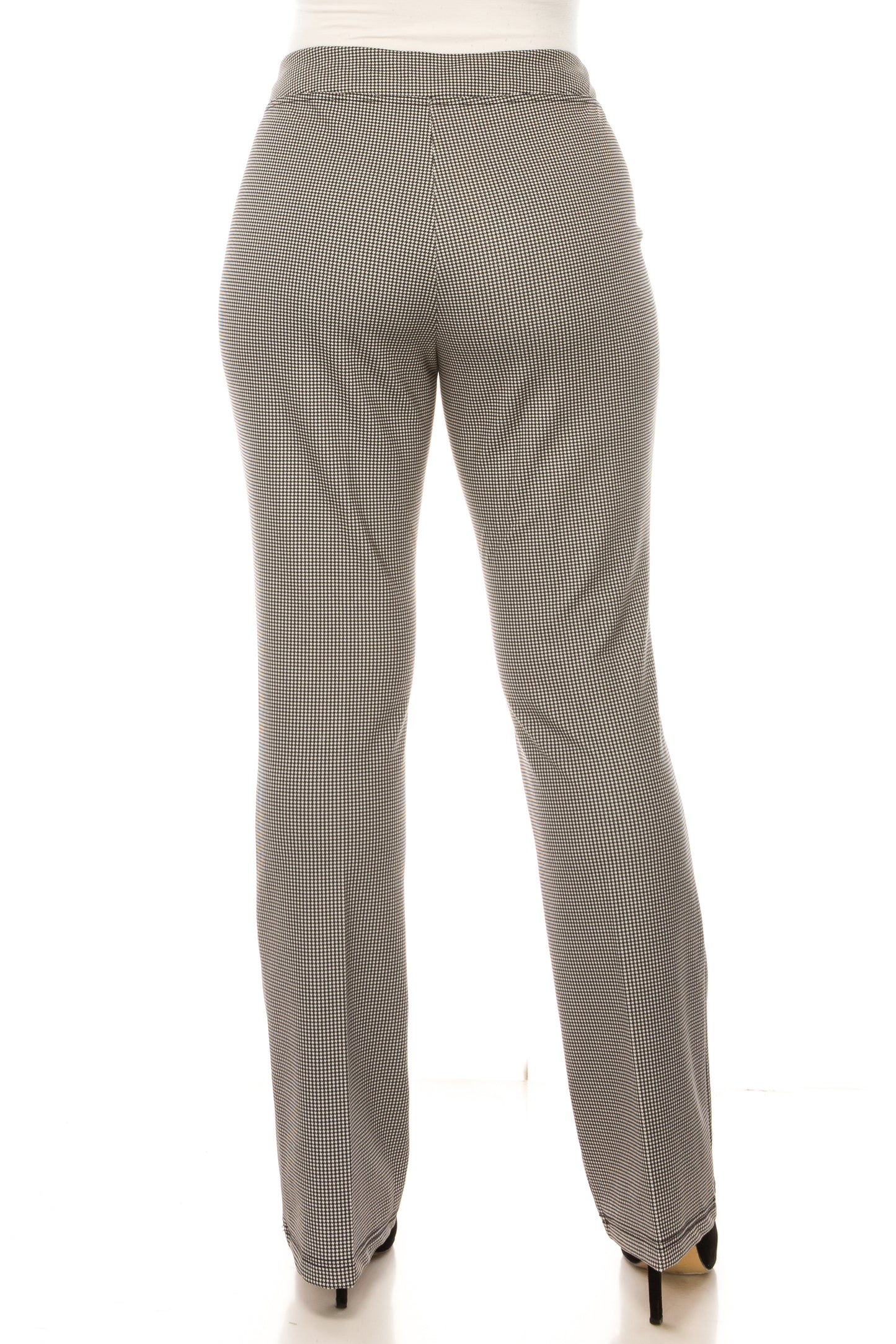 Zac & Rachel Houndstooth Print Boot Cut Pants