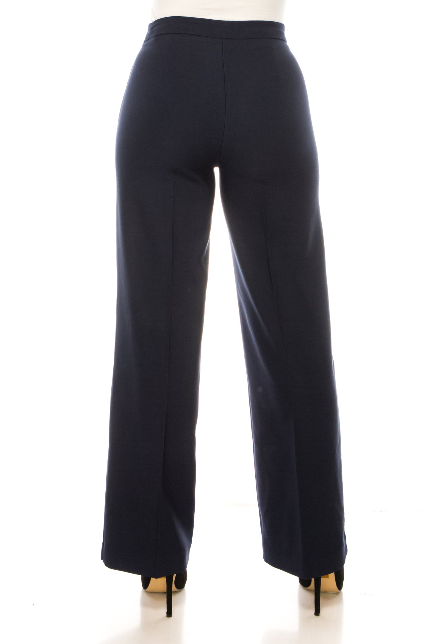 Zac & Rachel Sailor Button Wide Leg Pull-On Pants