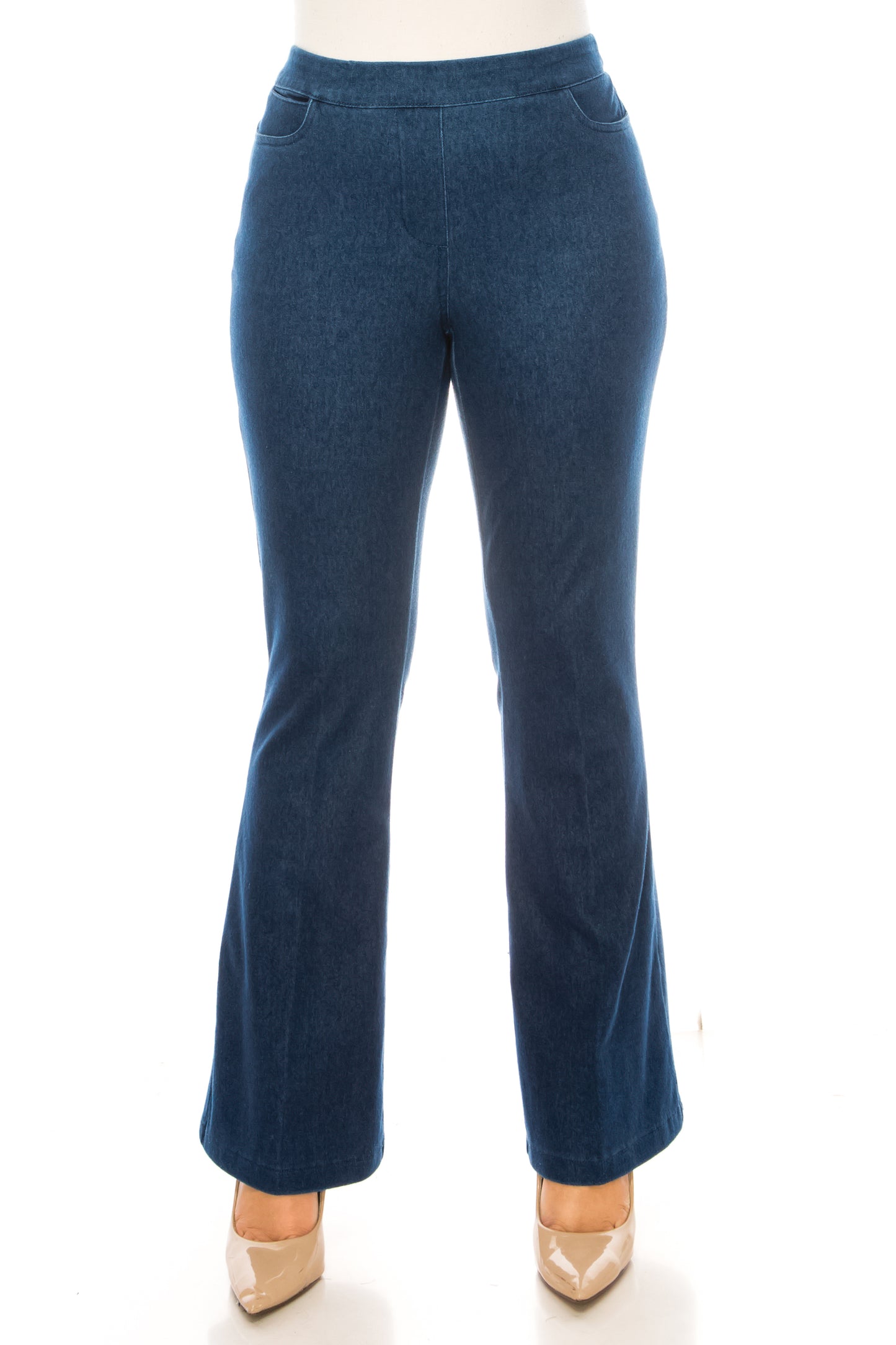 Zac & Rachel Flare Leg Elastic Waist Jeans