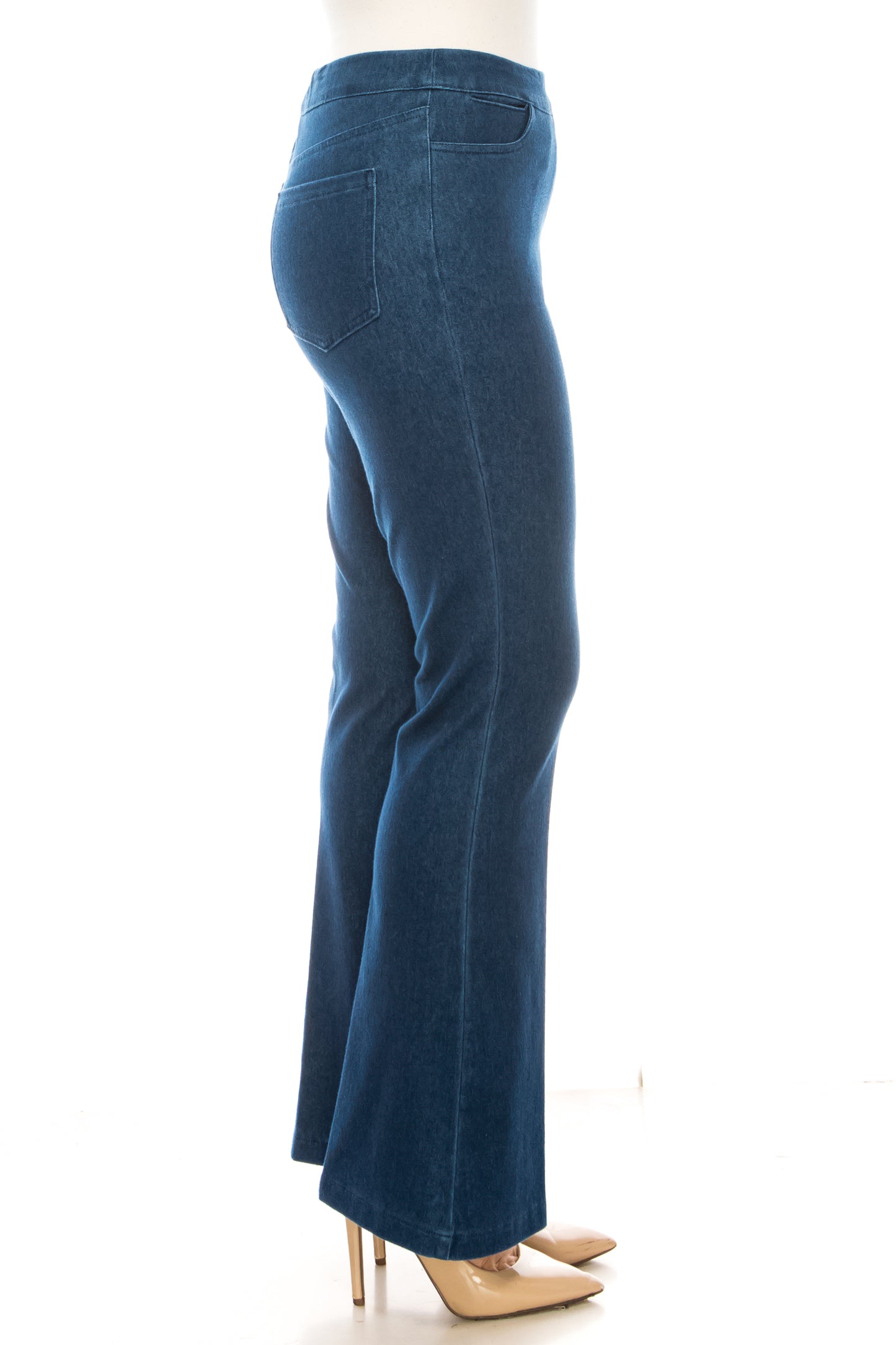 Zac & Rachel Flare Leg Elastic Waist Jeans
