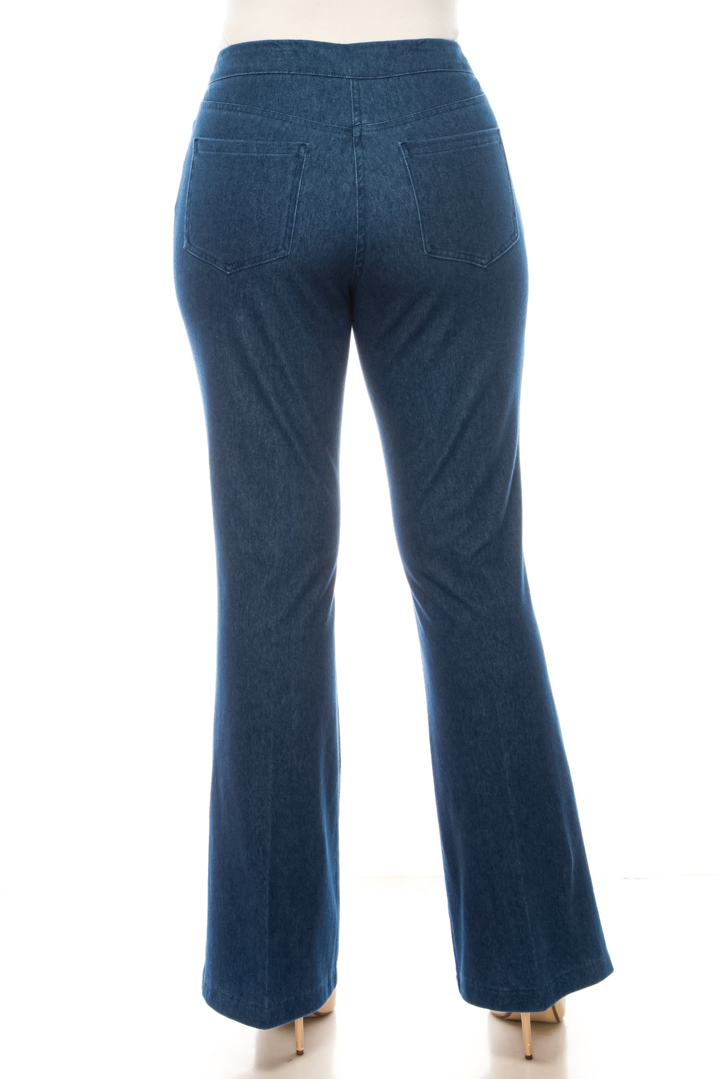 Zac & Rachel Flare Leg Elastic Waist Jeans