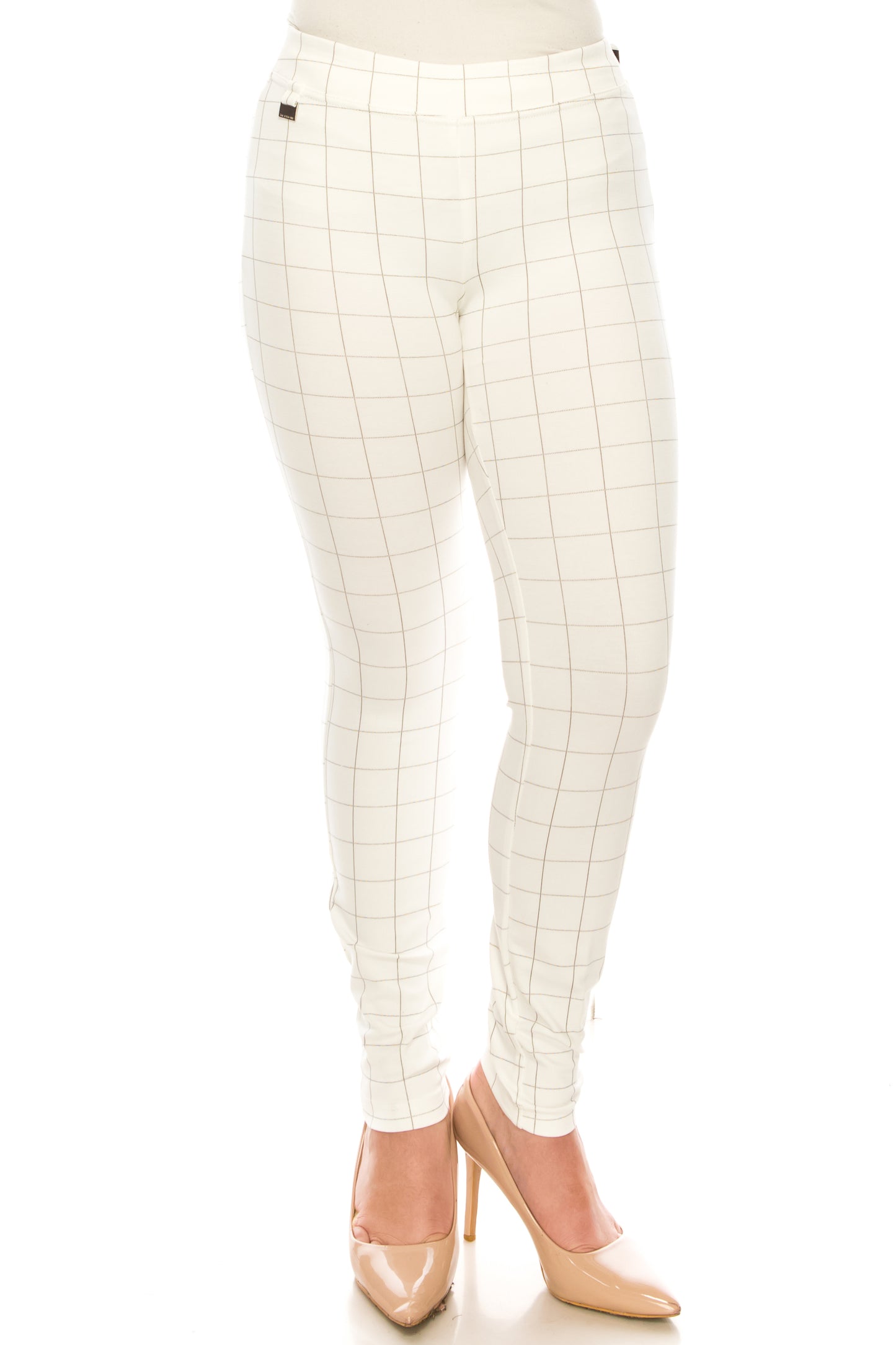 Zac & Rachel Windowpane Plaid Skinny Pants