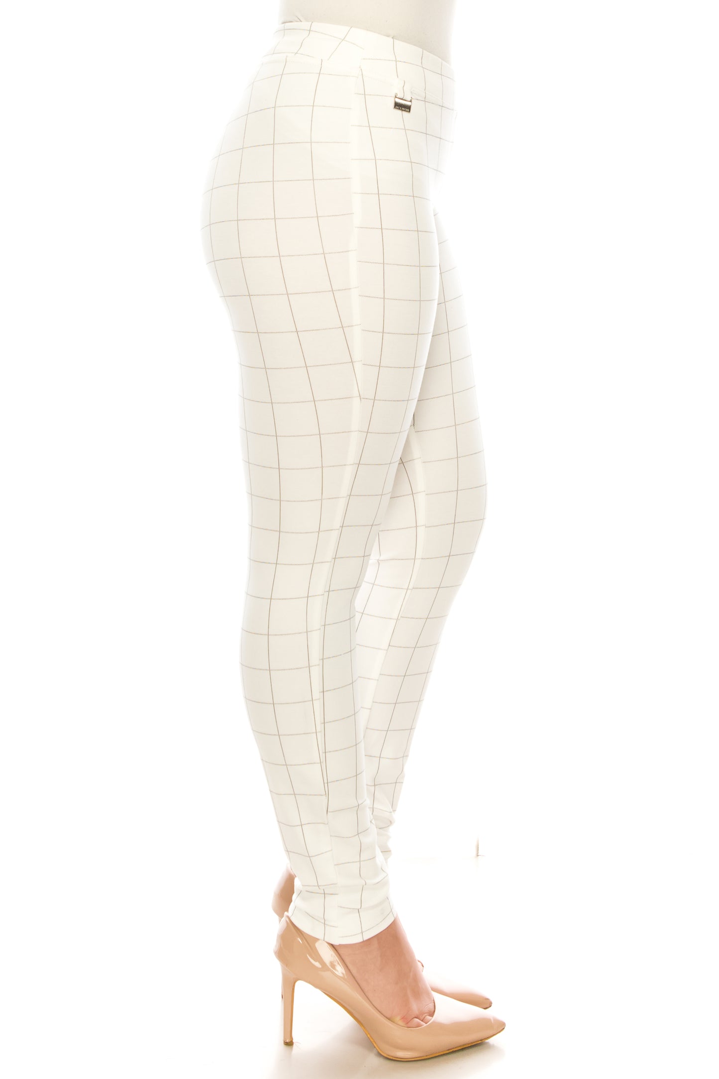 Zac & Rachel Windowpane Plaid Skinny Pants