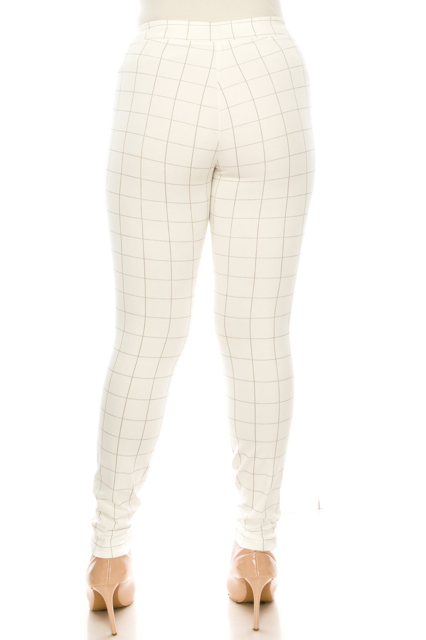 Zac & Rachel Windowpane Plaid Skinny Pants
