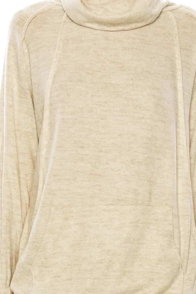 Zac & Rachel Long Sleeve Mock Neck Pullover Top