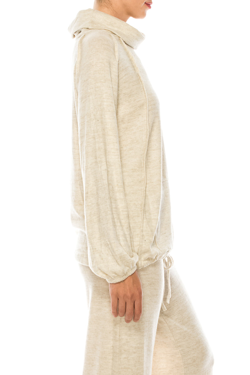 Zac & Rachel Long Sleeve Mock Neck Pullover Top