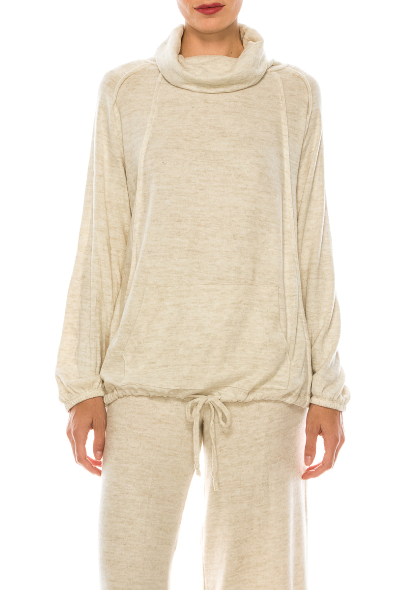 Zac & Rachel Long Sleeve Mock Neck Pullover Top