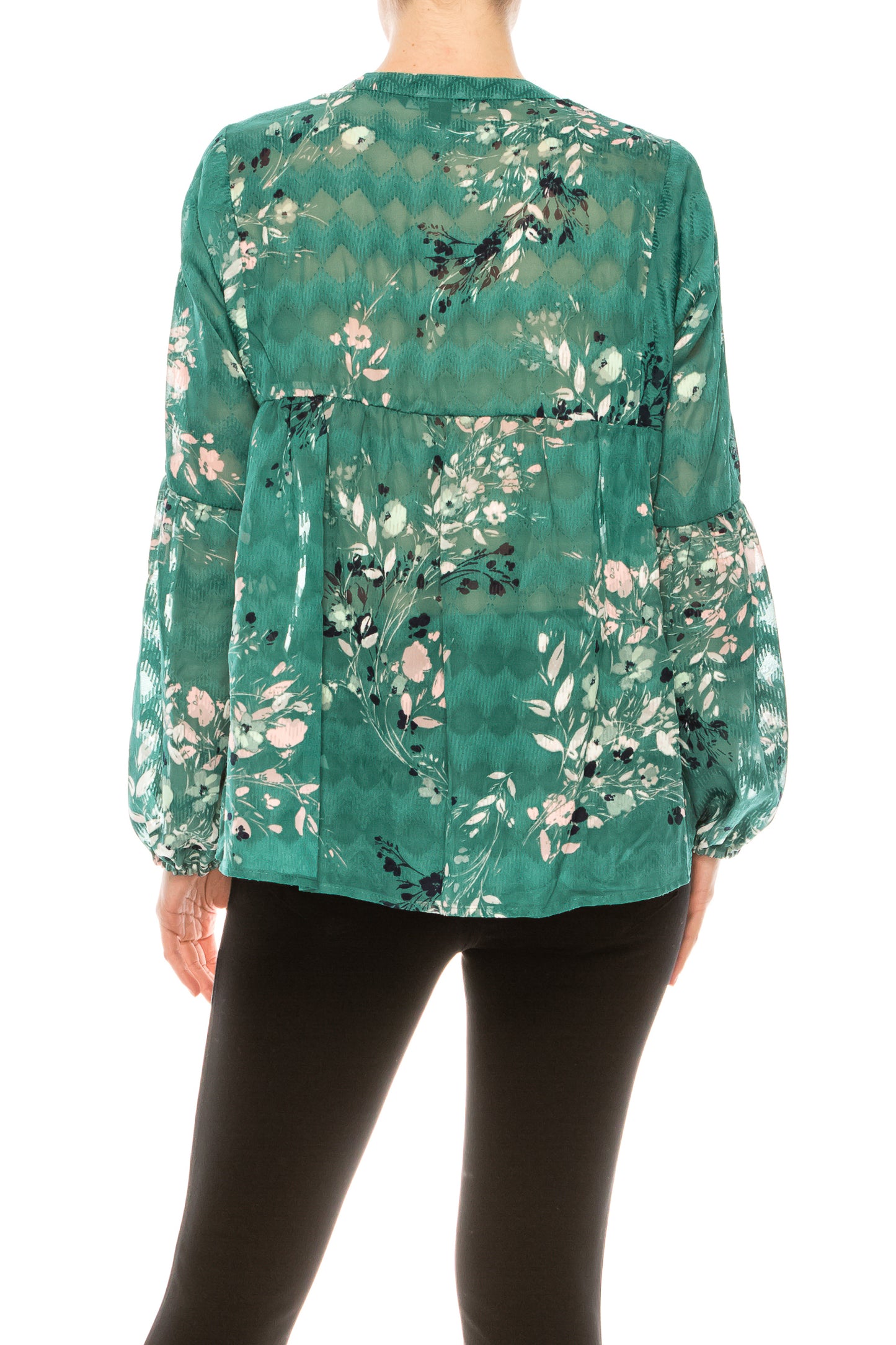 Zac & Rachel Multi-Print Long Sleeve Swing Top