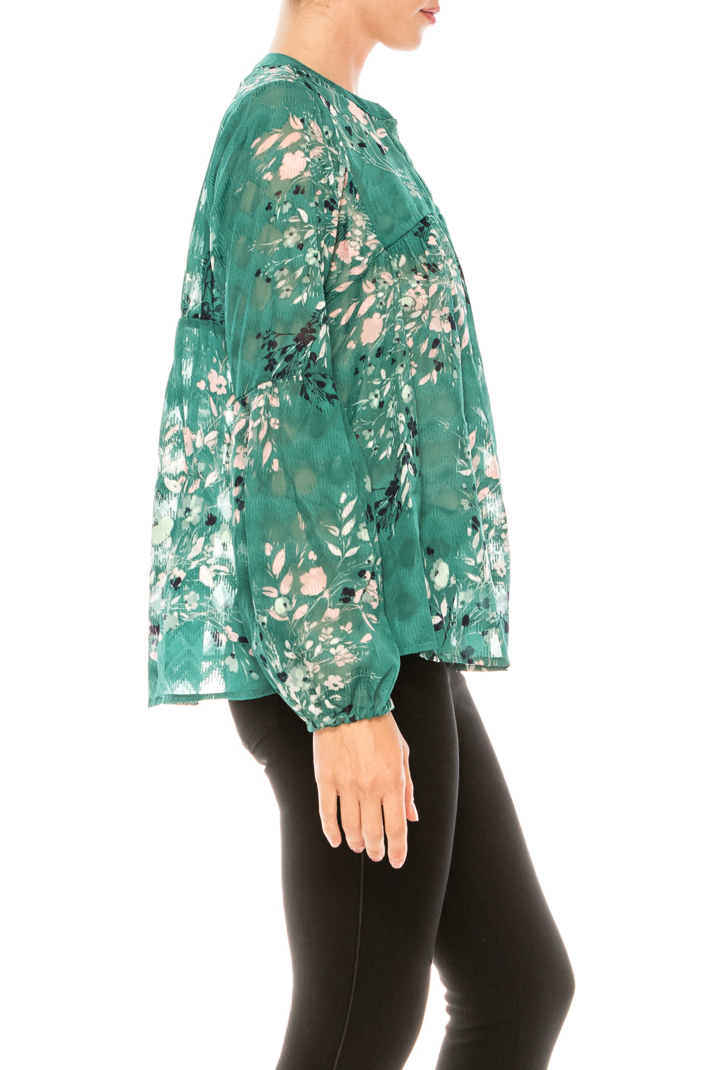 Zac & Rachel Multi-Print Long Sleeve Swing Top