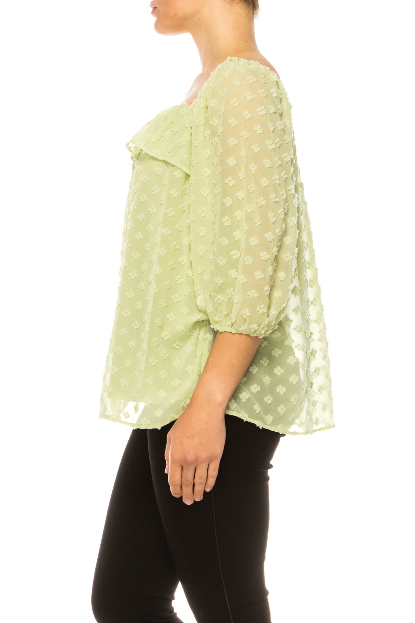 Zac & Rachel Floral Peasant Tie Top
