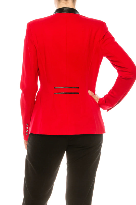Nygard Long Sleeve Collared Button Front Blazer