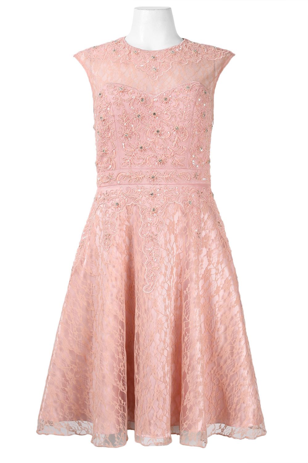 Sue Wong Cap Sleeve Cutout Back Floral Party Dress