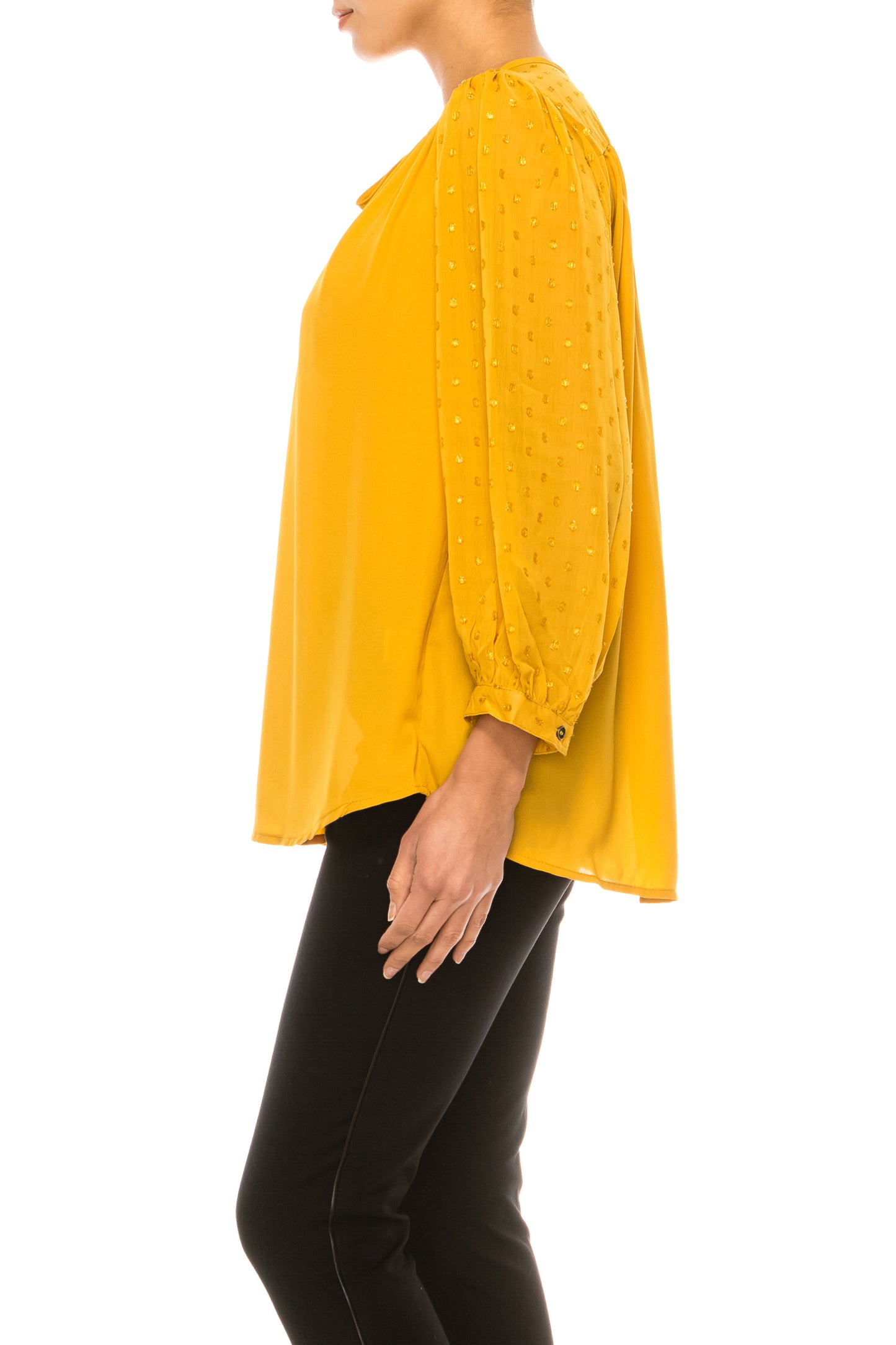 Grand & Greene Button Down Peasant Blouse