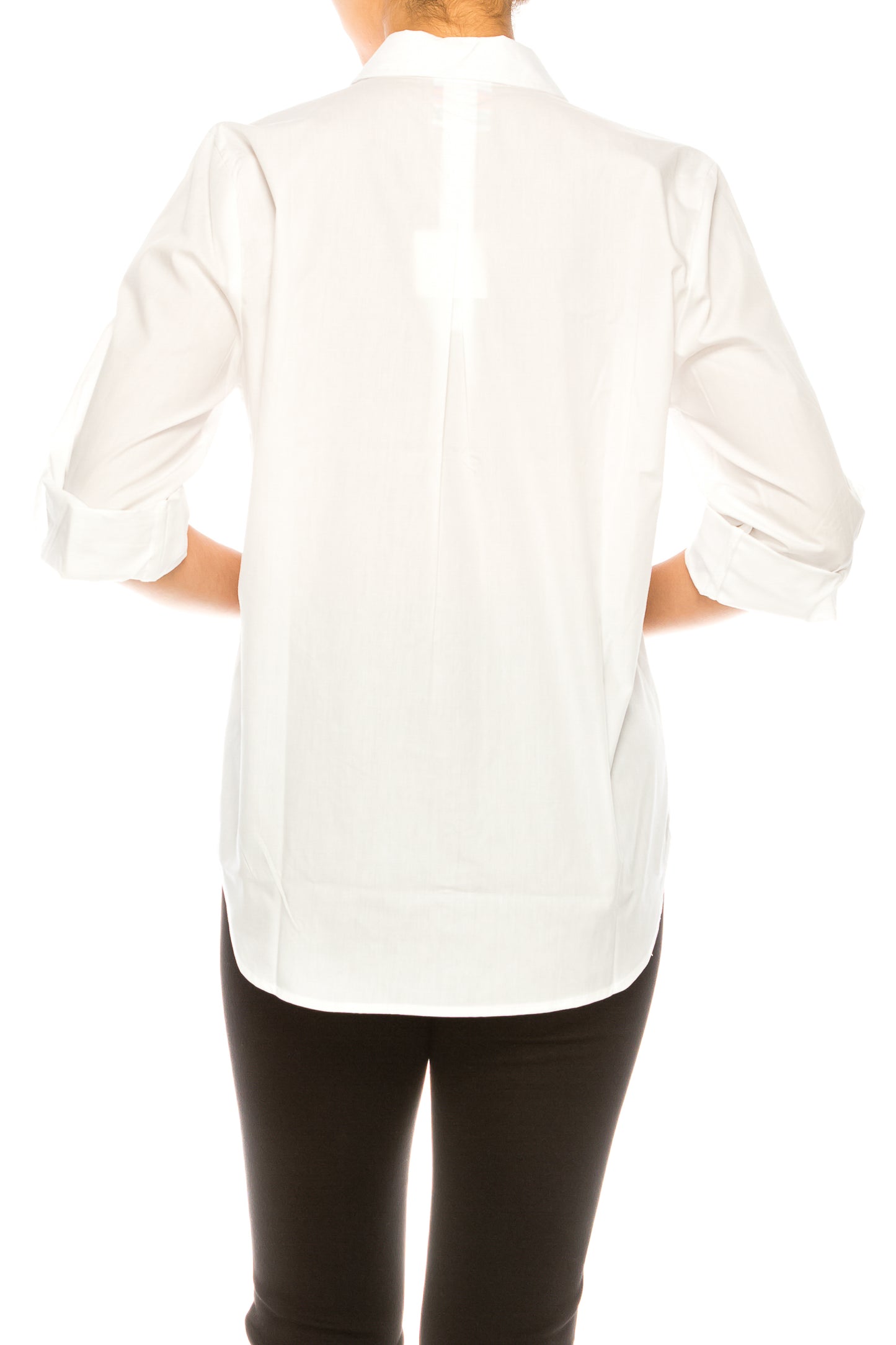 Hester & Orchid White Button Up Collared Top