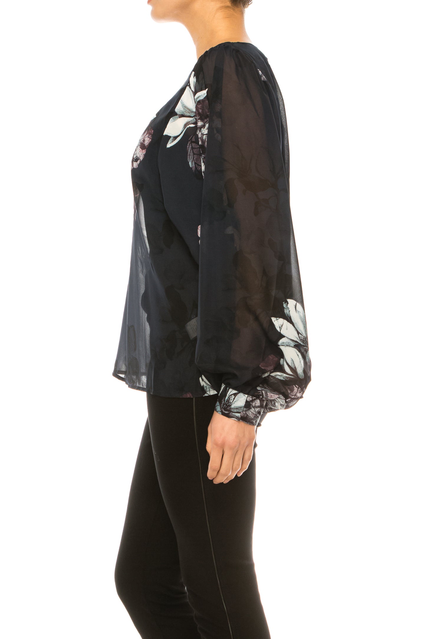 Hope & Harlow Long Sleeve Printed Top