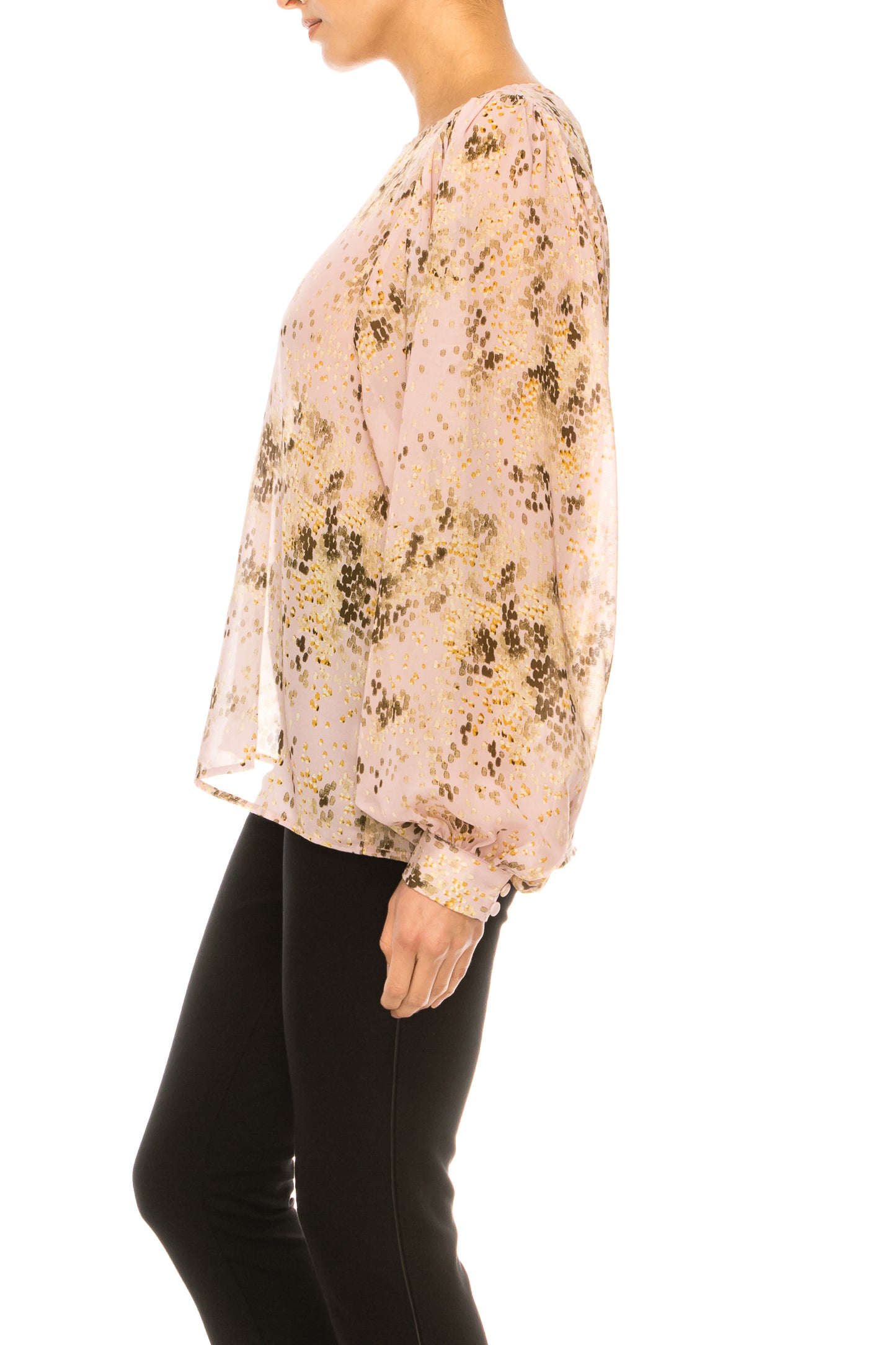 Hope & Harlow Long Sleeve Printed Top