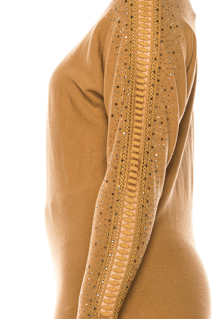 LIV Nutmeg Long Sleeve Sweater Top