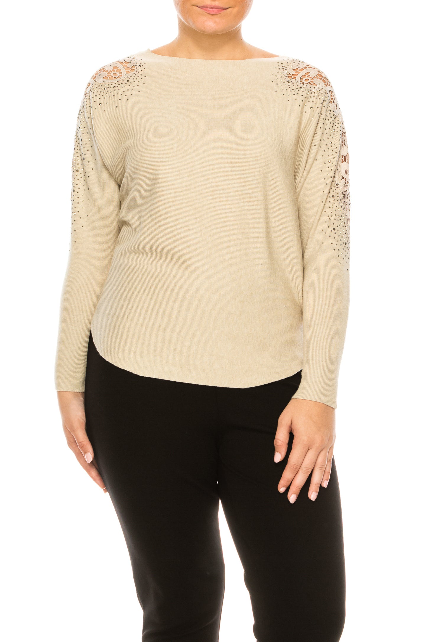 LIV Oatmeal Long Sleeve Sweater