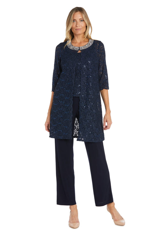 RM Richards Embellished Dressy 3 Piece Pants Set